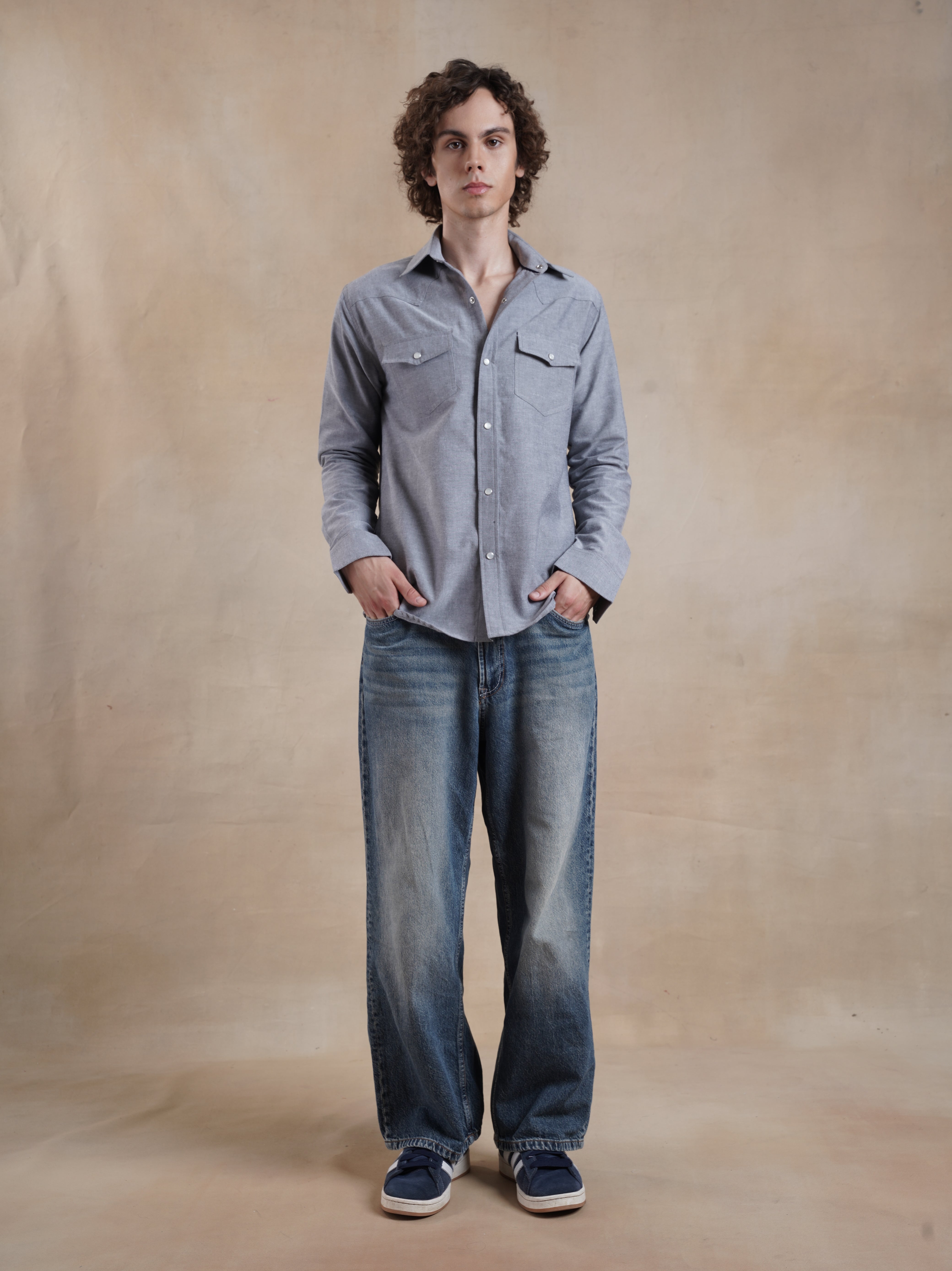 Men's Chambray Western Shirt