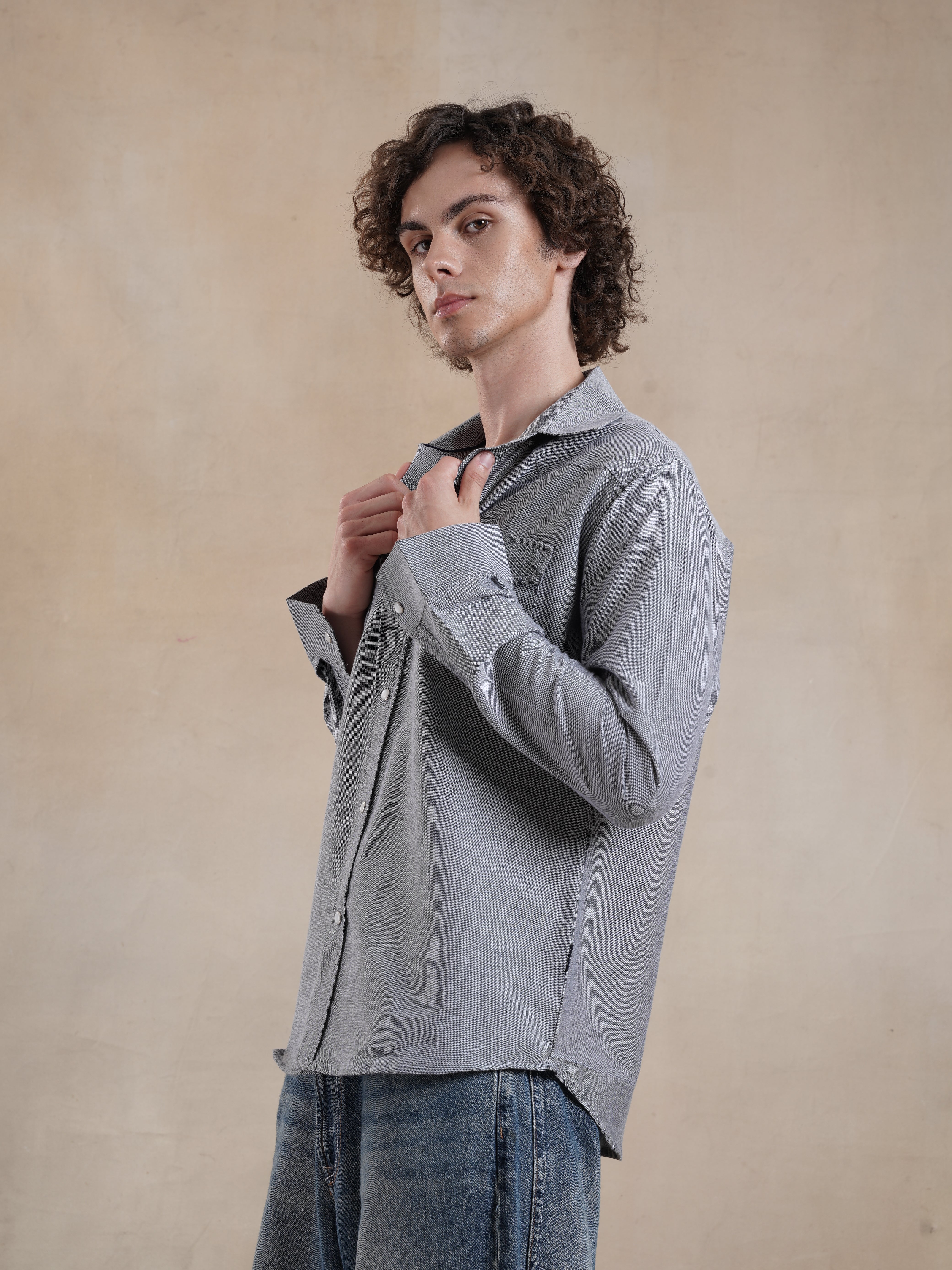 Men's Chambray Western Shirt