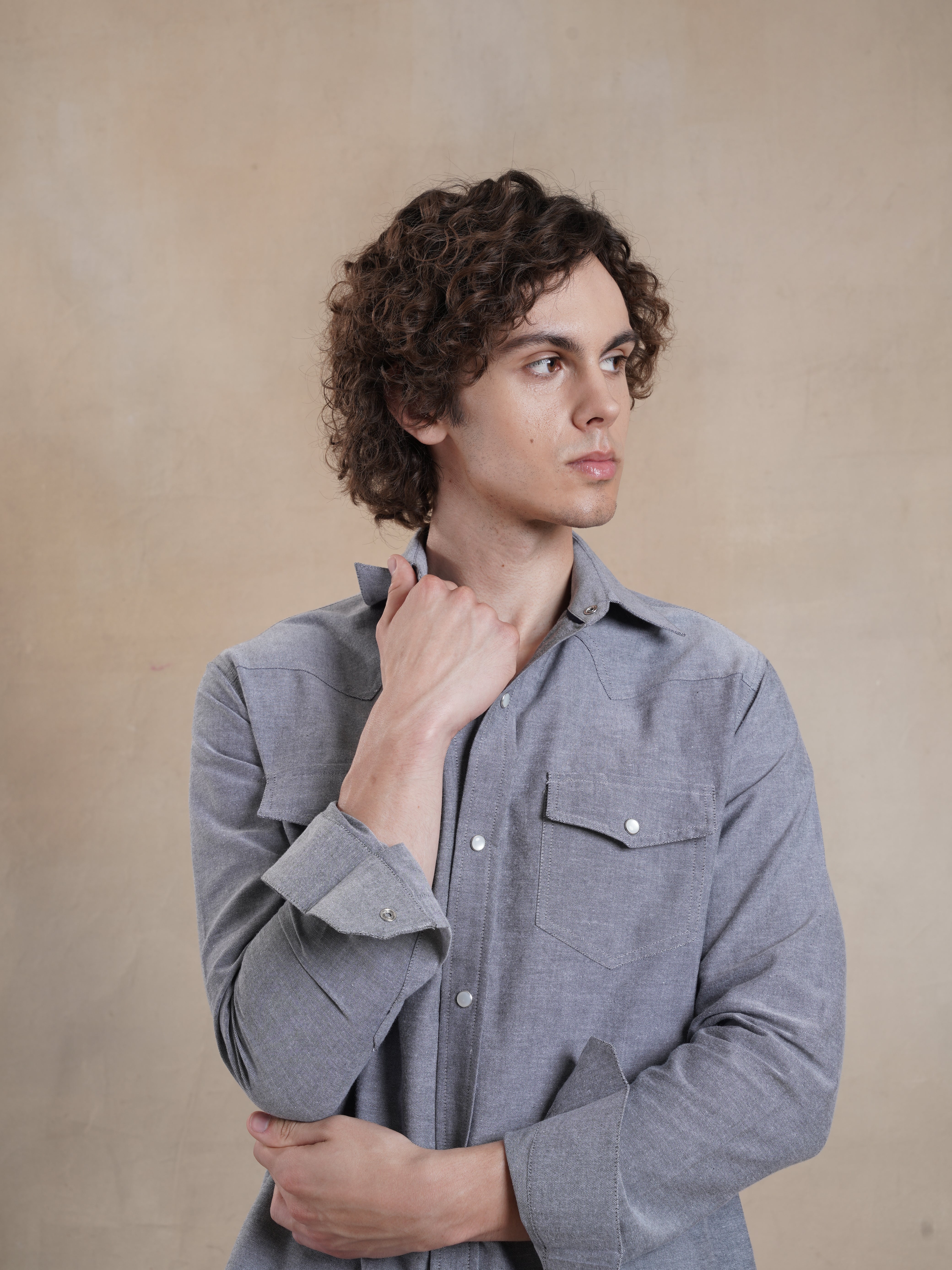 Men's Chambray Western Shirt