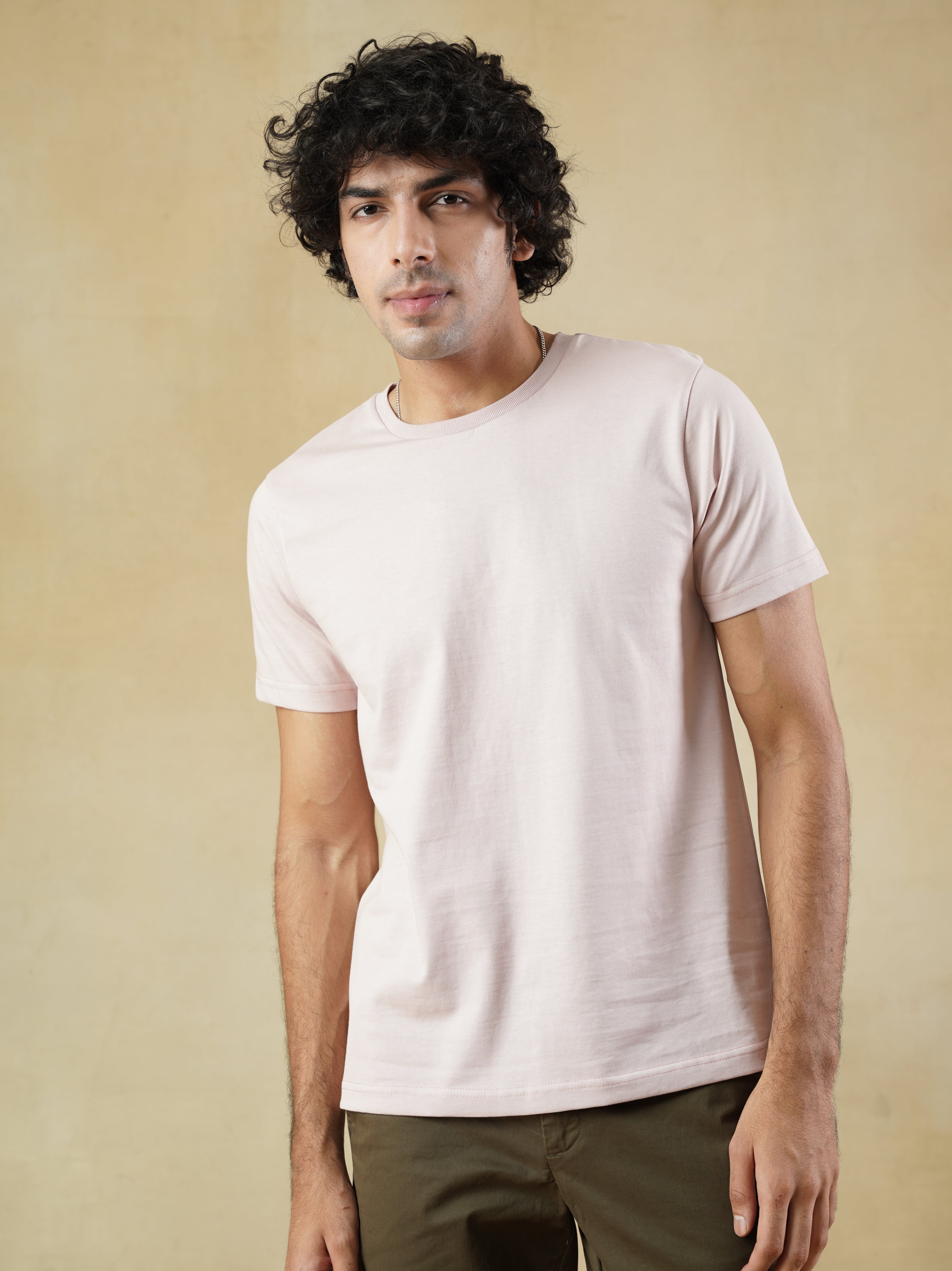 Men’s Pink Crewneck T-Shirt