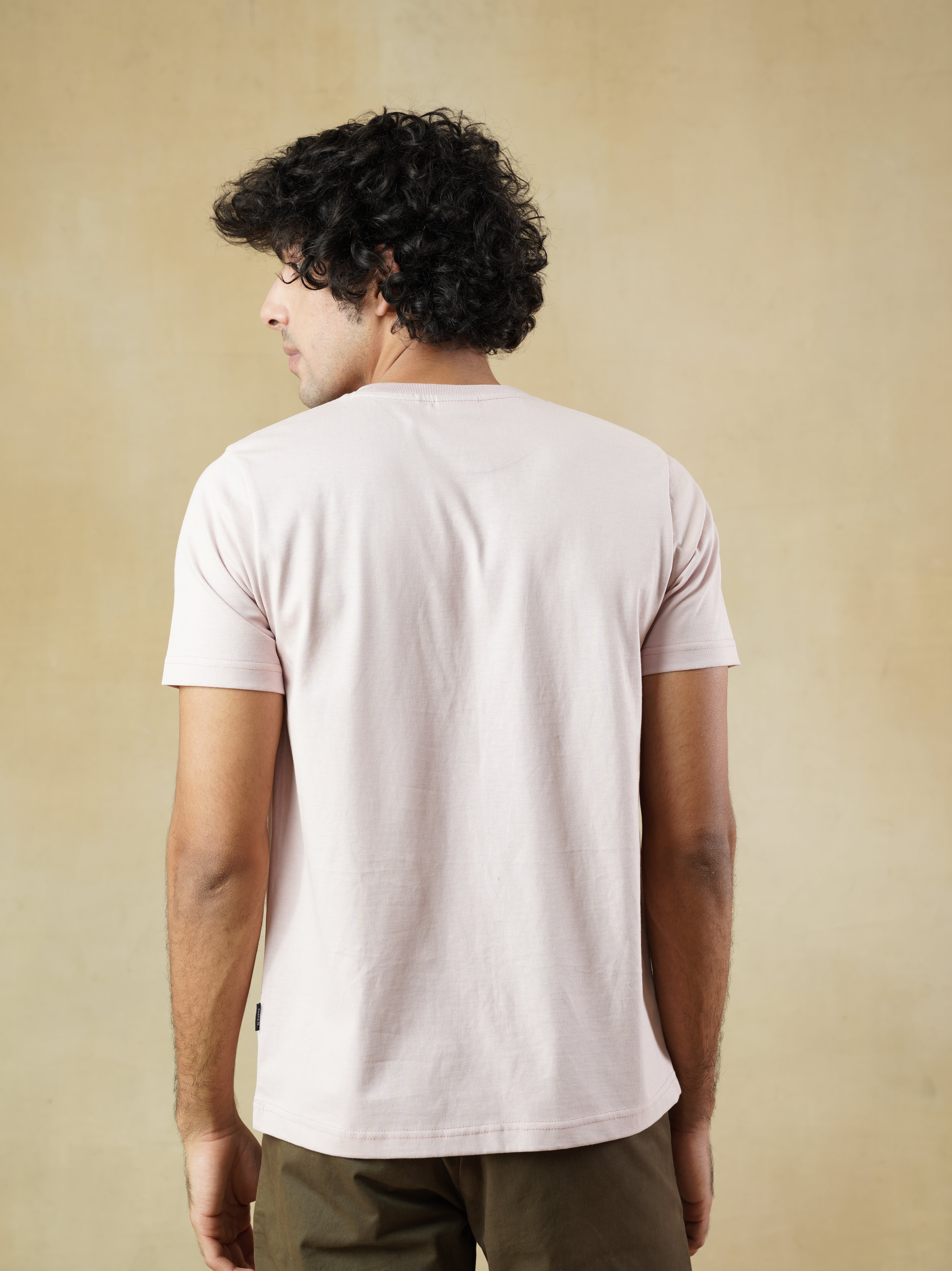 Men’s Pink Crewneck T-Shirt