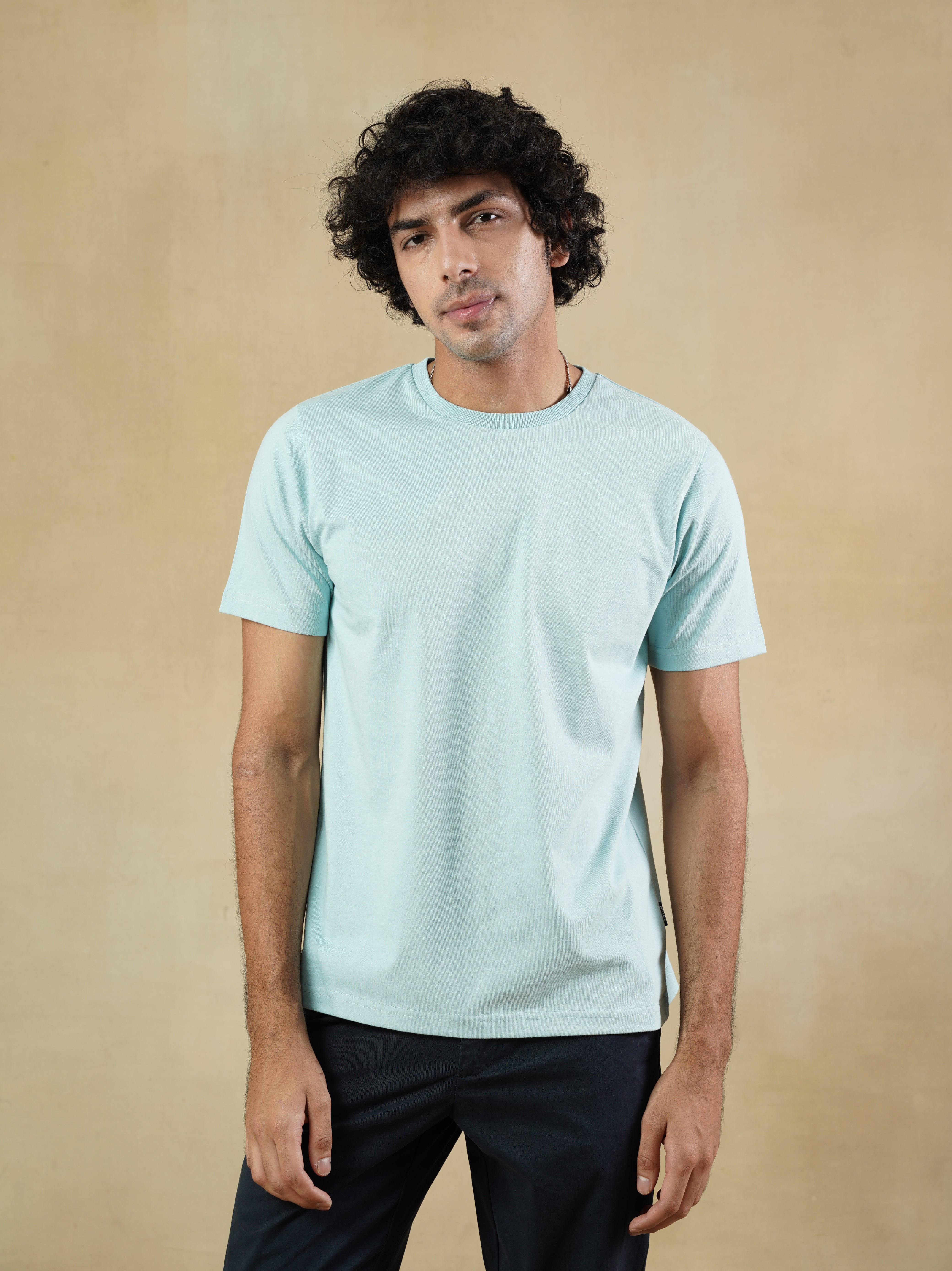 Men’s Sky Blue Crewneck T-Shirt