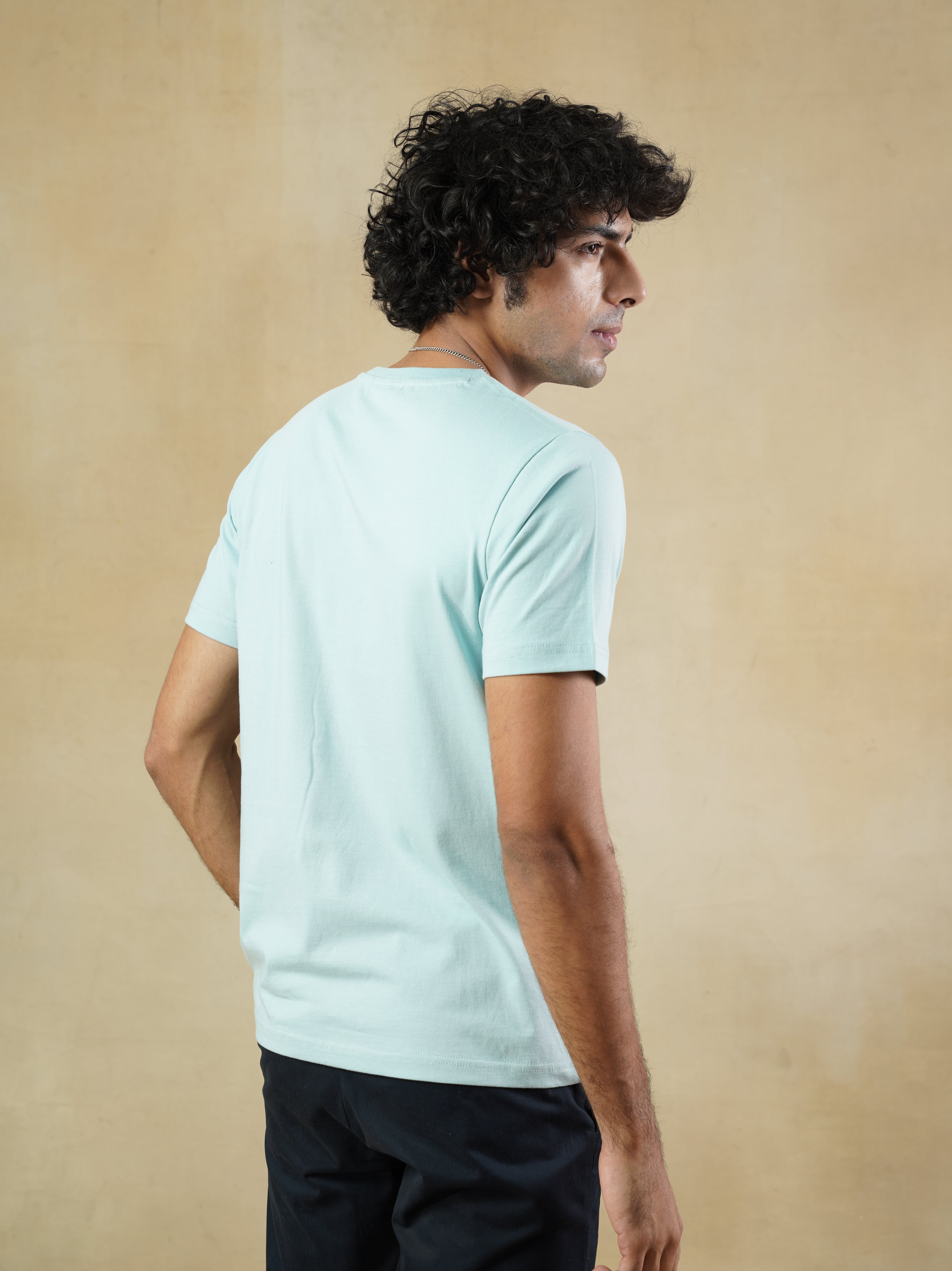 Men’s Sky Blue Crewneck T-Shirt