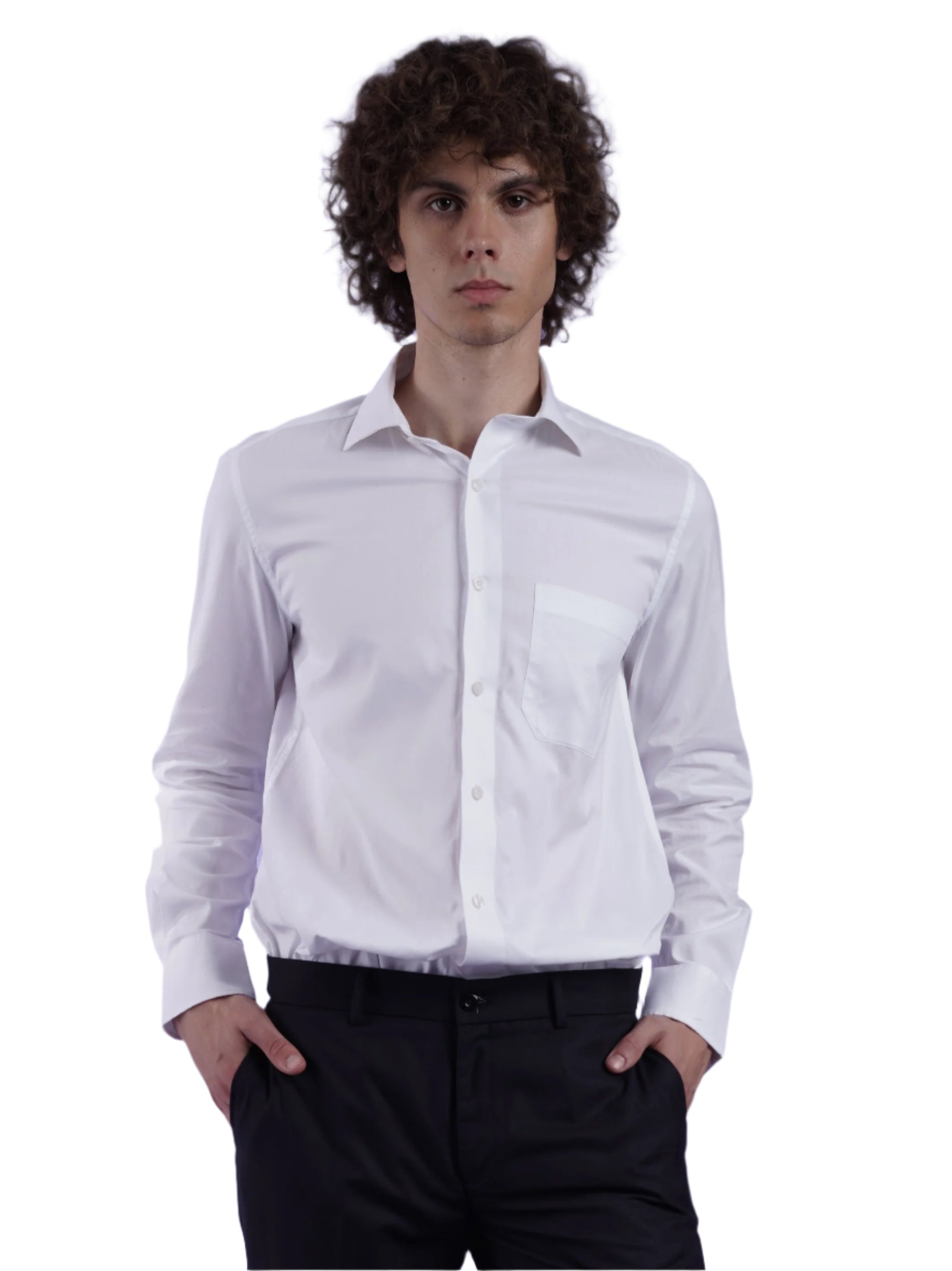 Men's White Formal Full Sleeves Shirt