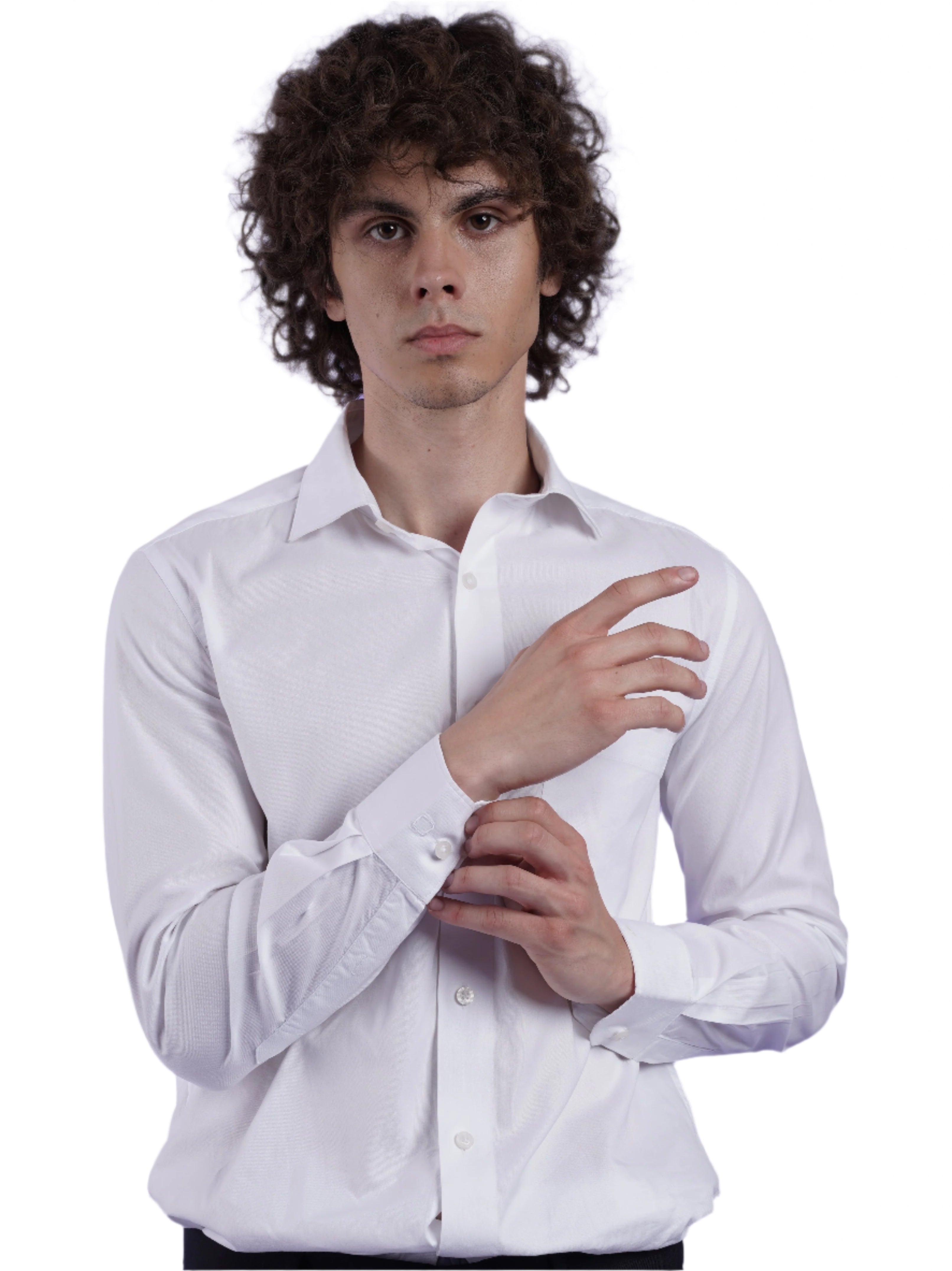Men's White Formal Full Sleeves Shirt