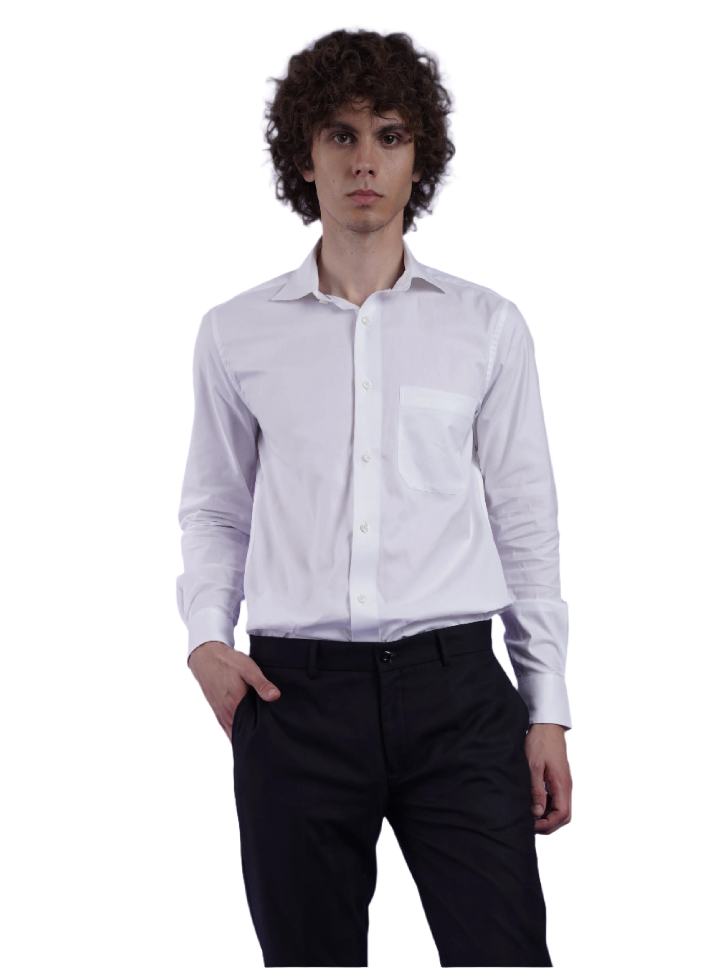 Men's White Formal Full Sleeves Shirt