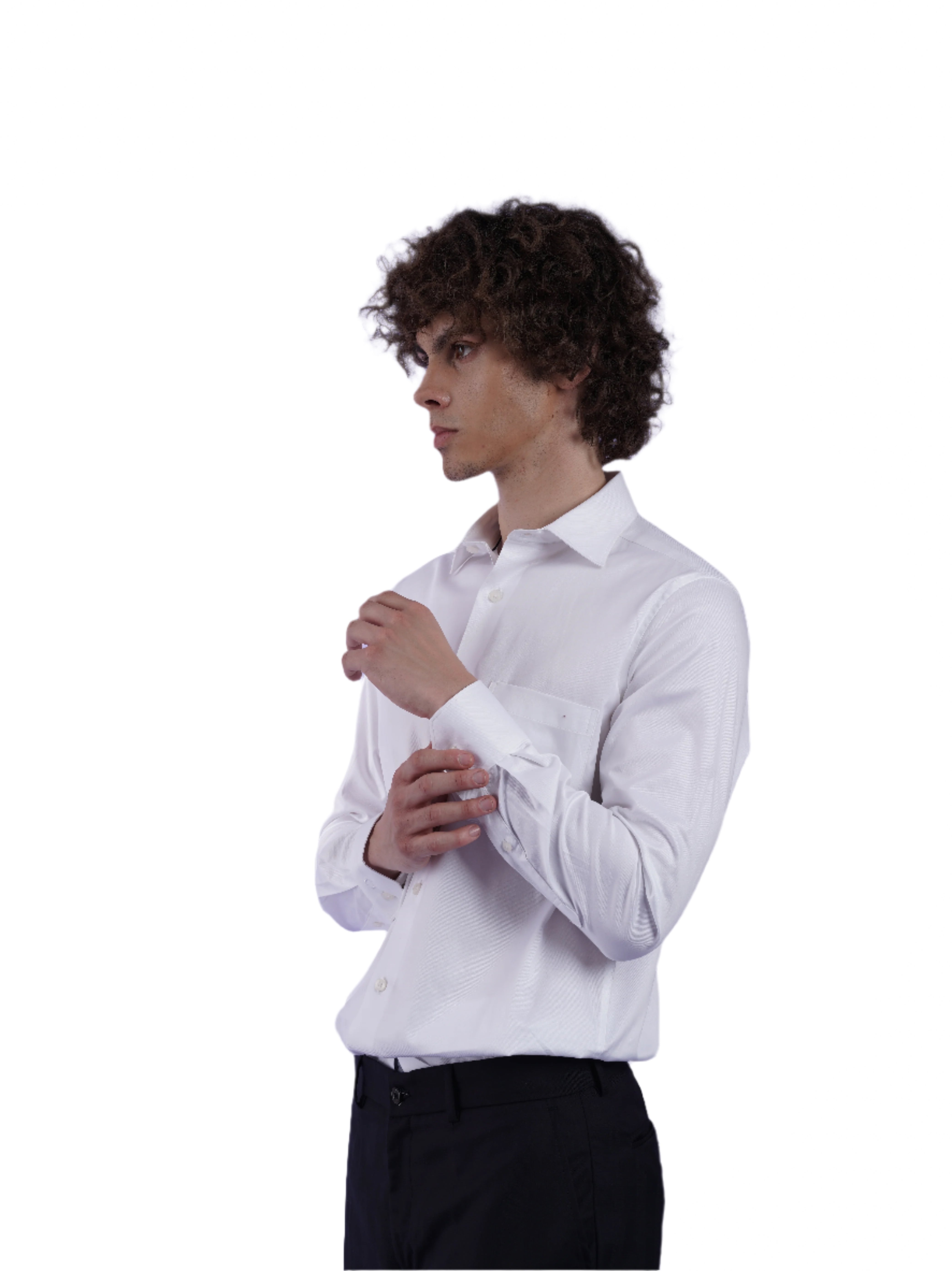 Men's White Formal Full Sleeves Shirt