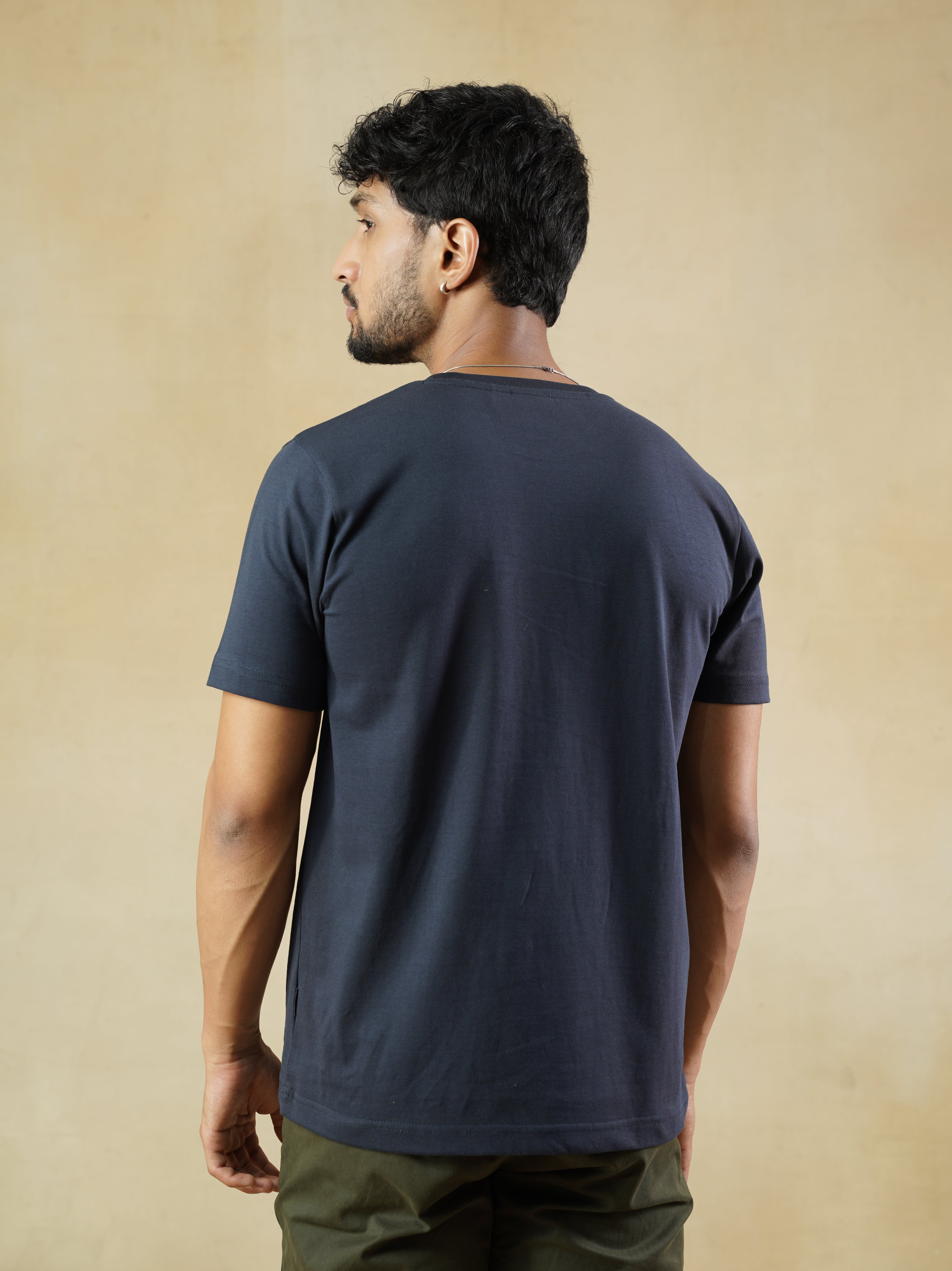 Men’s Navy Blue Crewneck T-Shirt