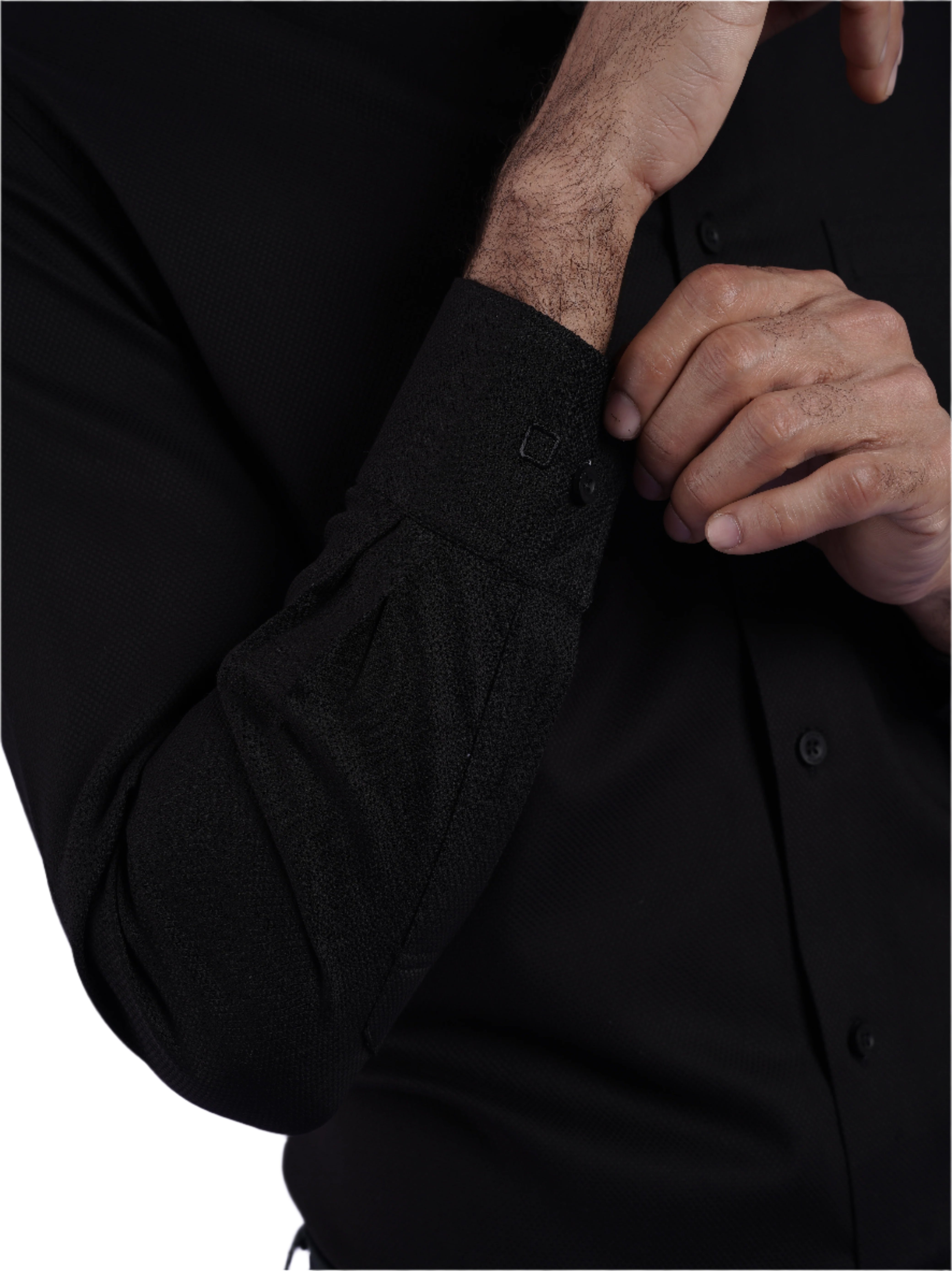 Men's Black Full Sleeves Formal Shirt