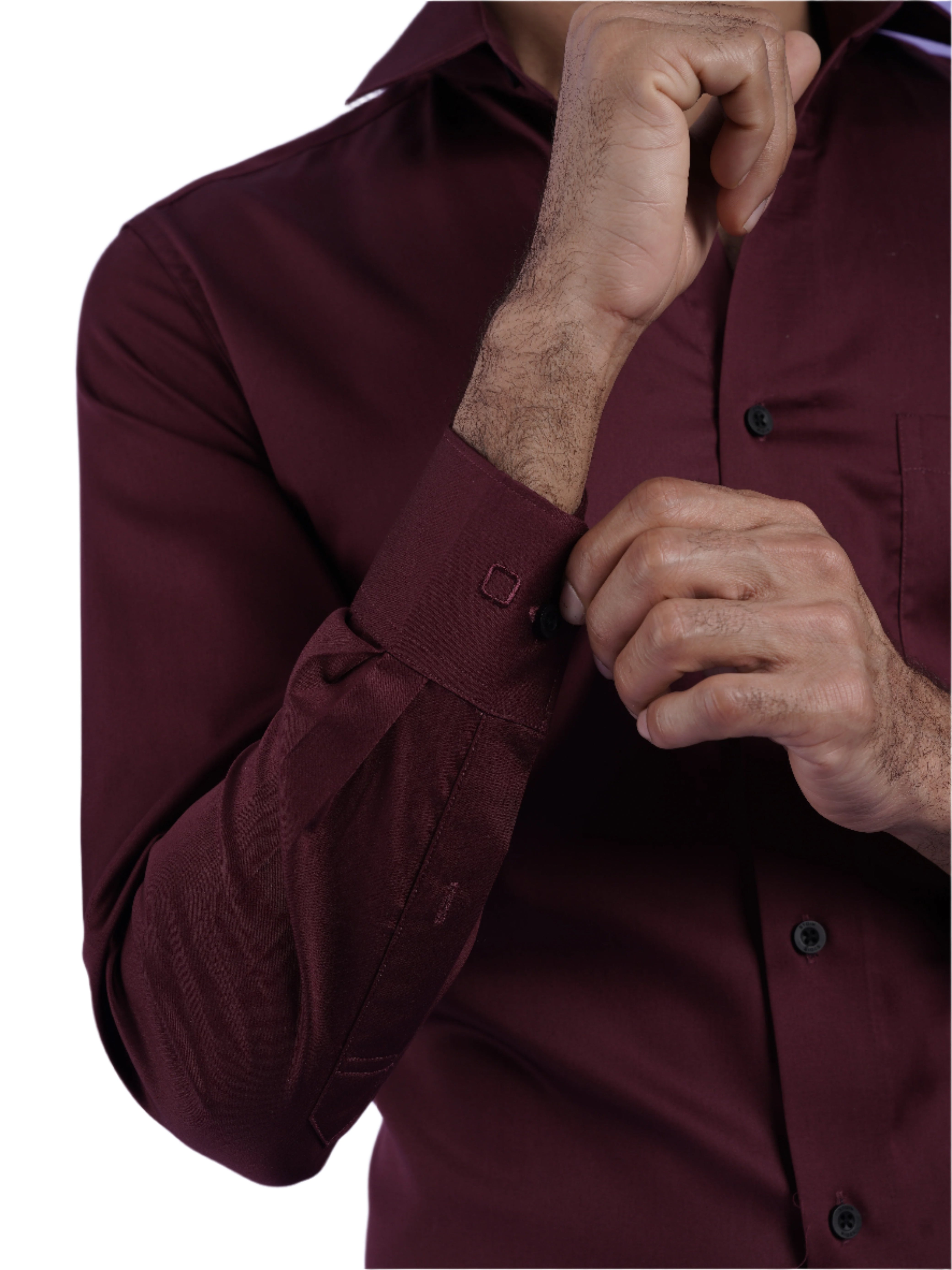 Men's Red Formal Full Sleeves Shirt