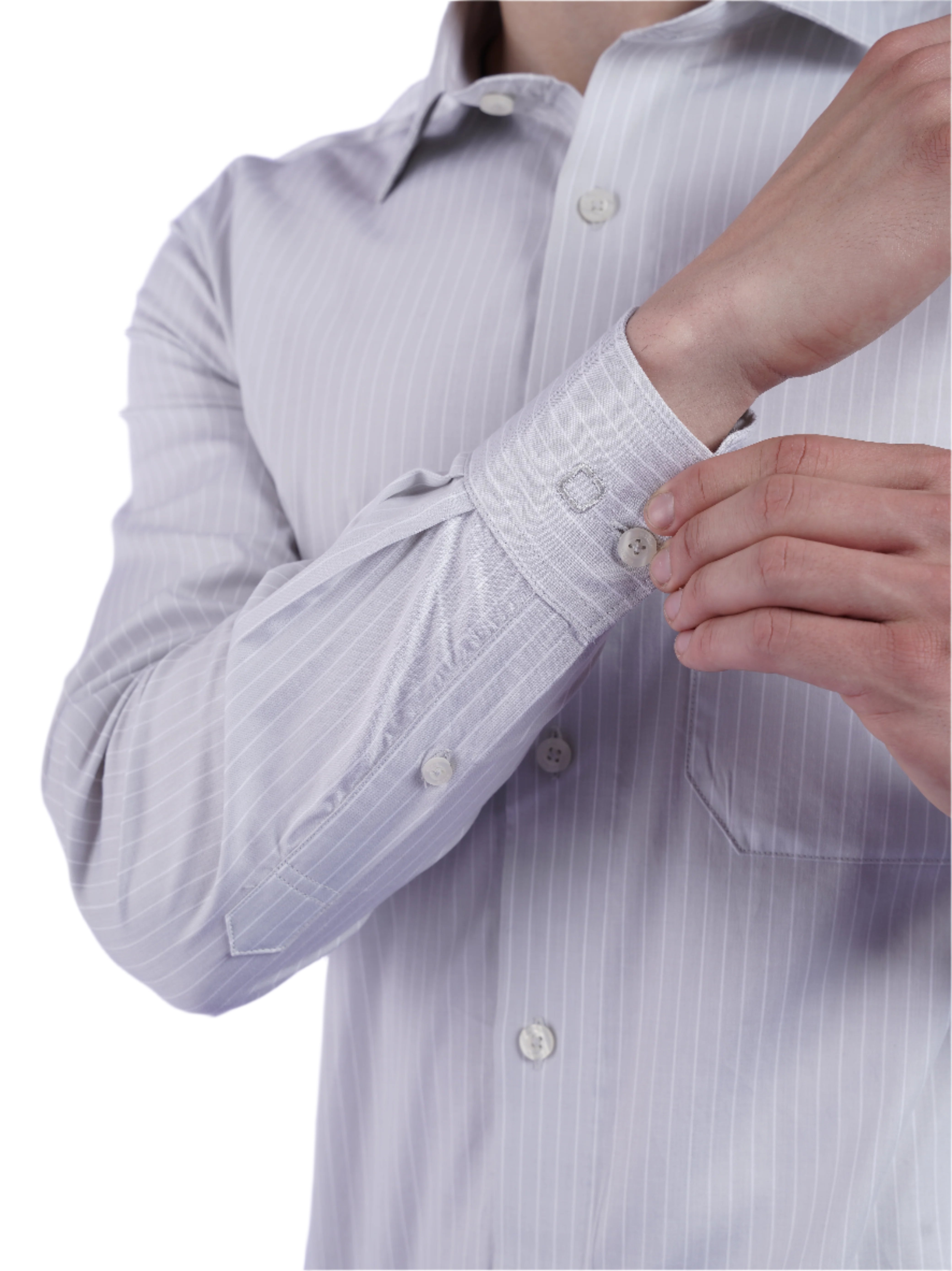 Men's Striped Full Sleeves Formal Shirt