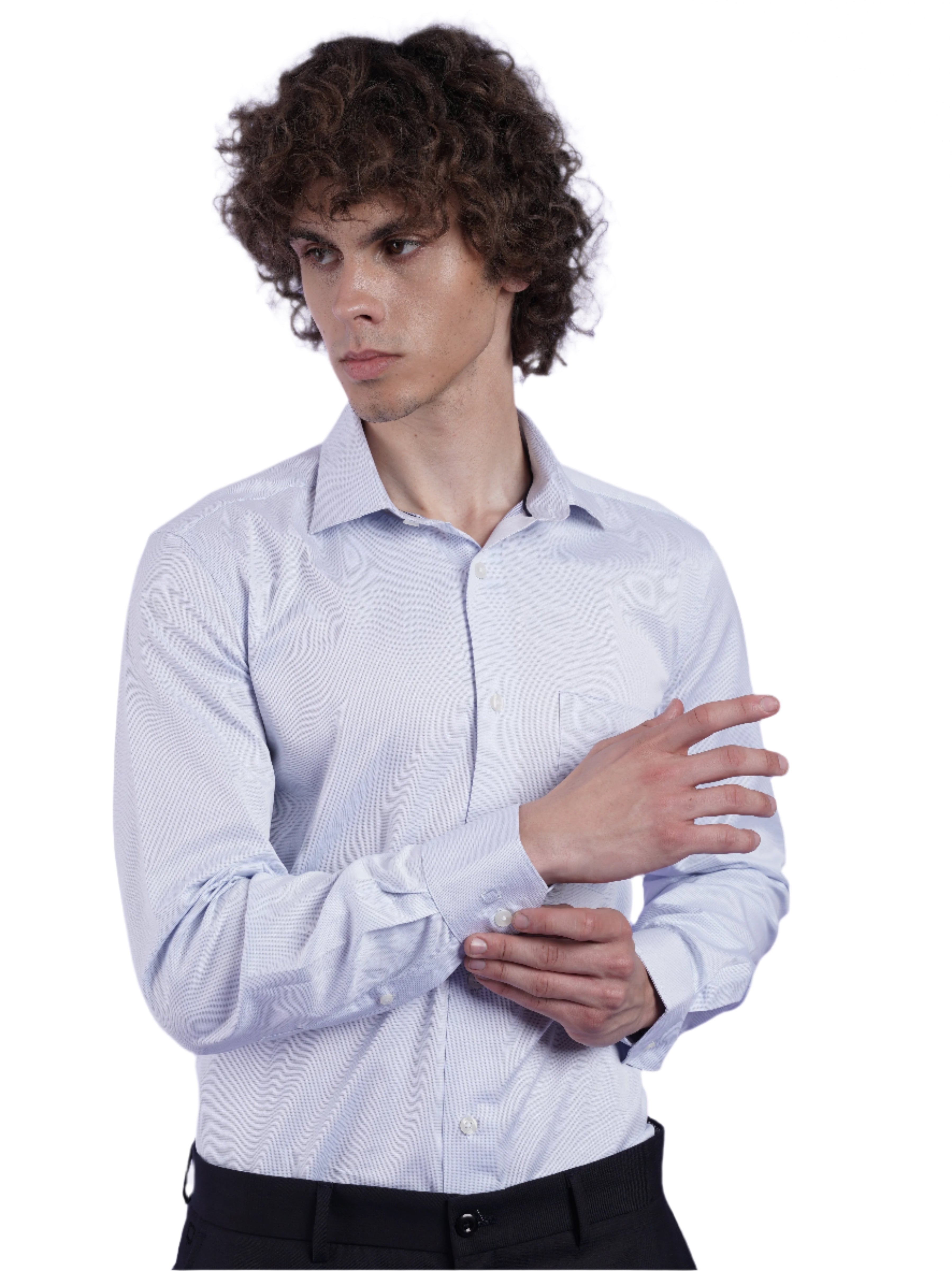 Men's Blue Formal Full Sleeves Shirt