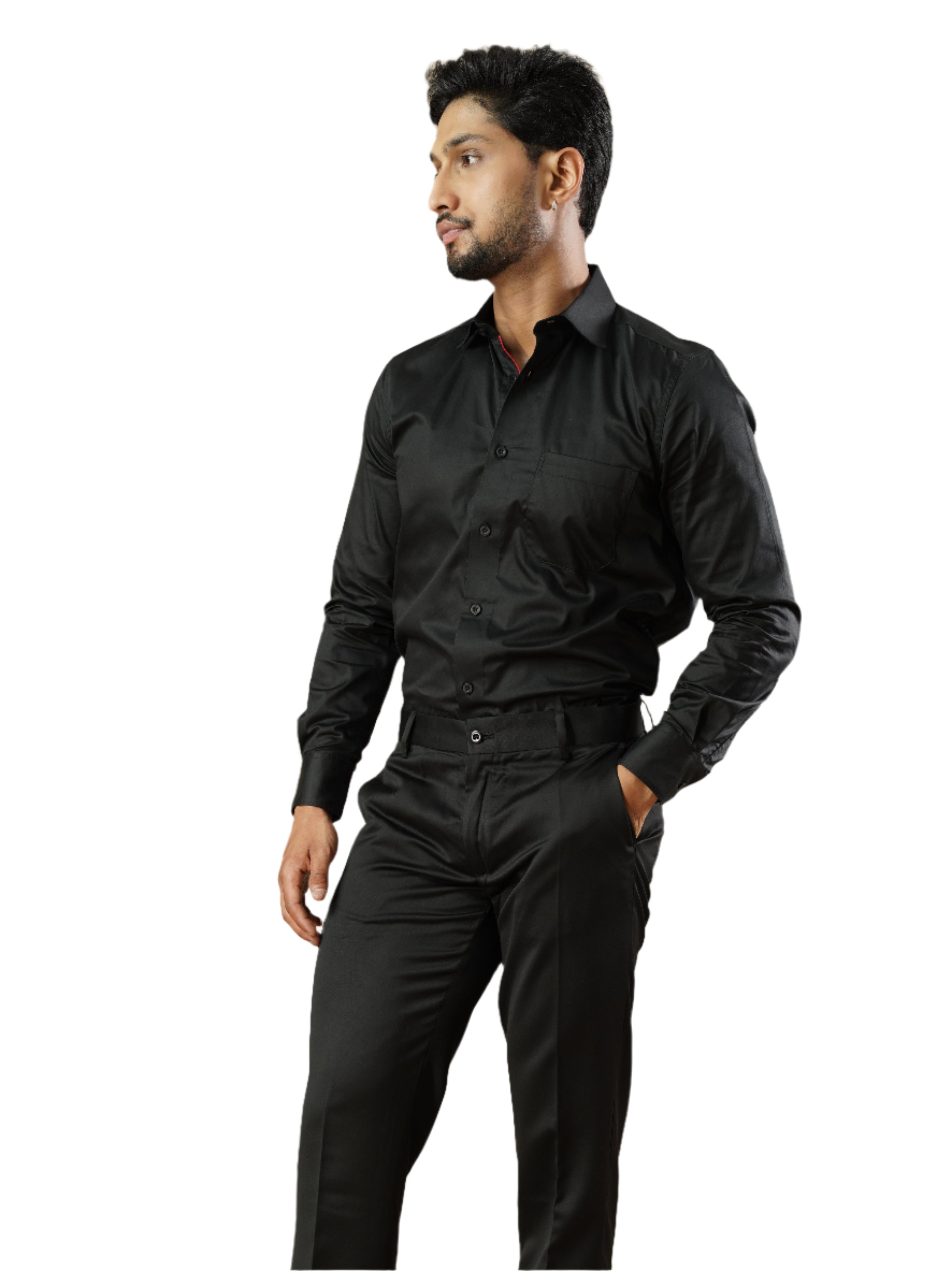 Men’s Black Formal Full Sleeves Shirt