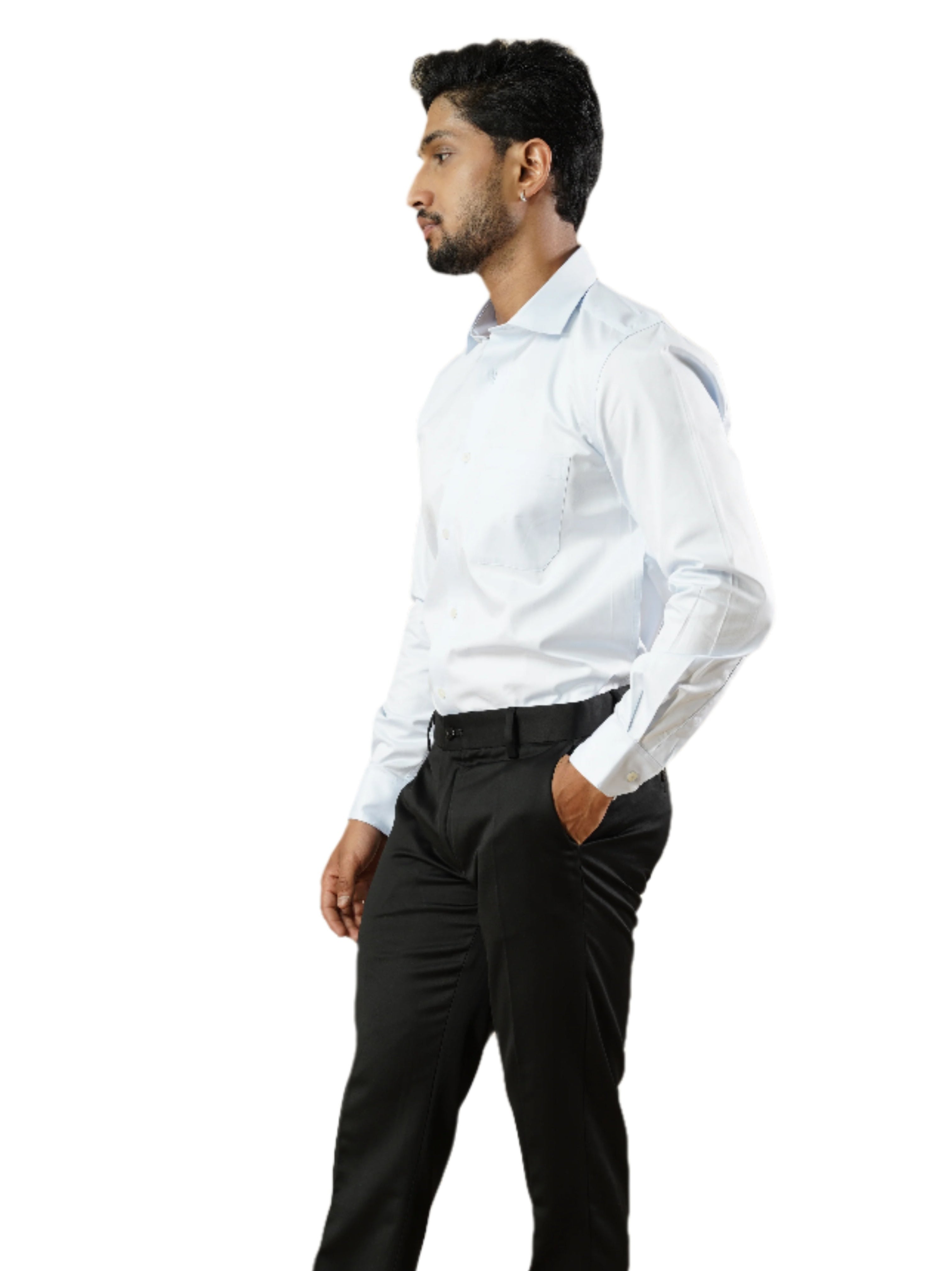 Men’s Light Blue Formal Full Sleeves Shirt