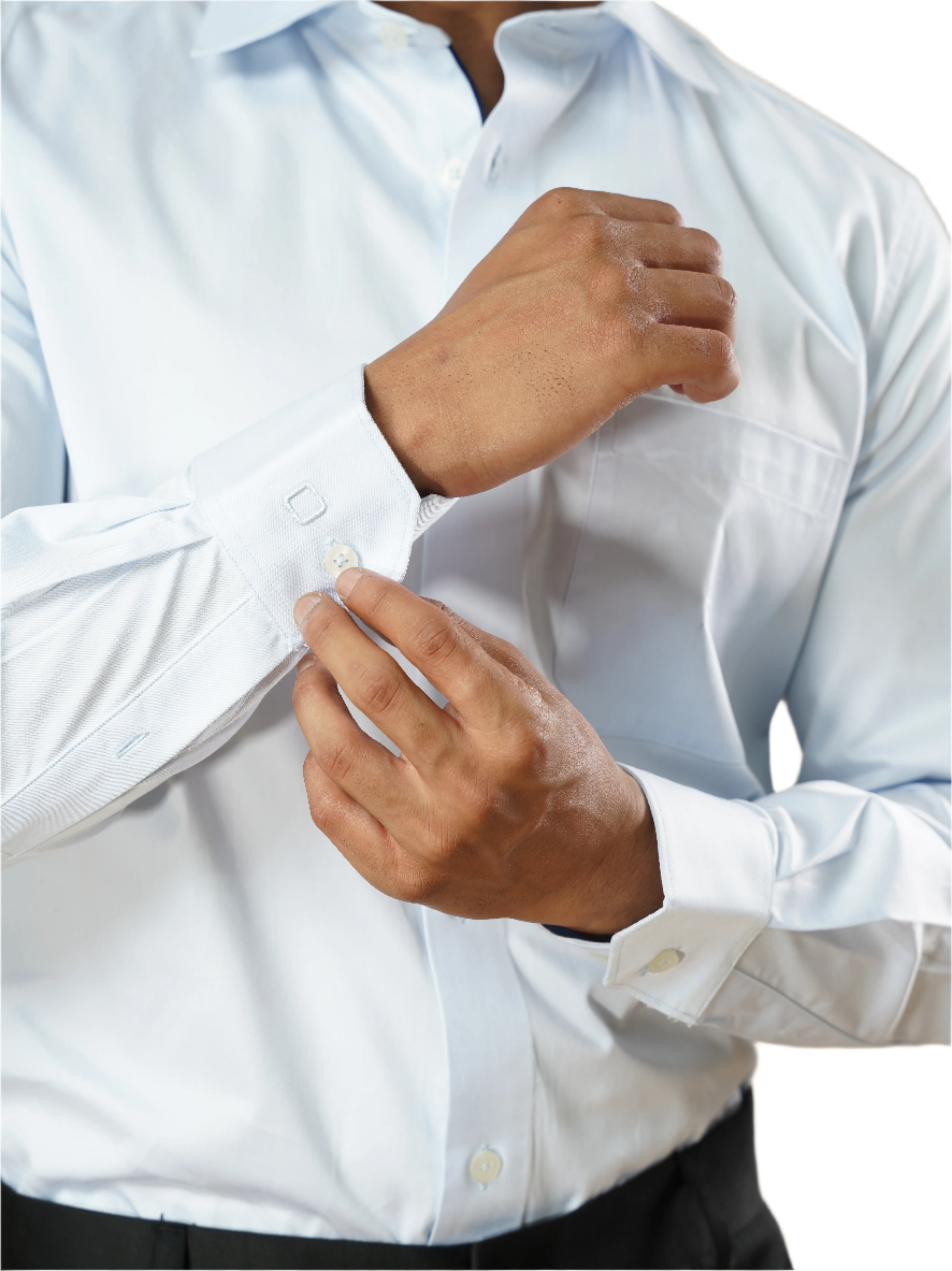 Men’s Light Blue Formal Full Sleeves Shirt