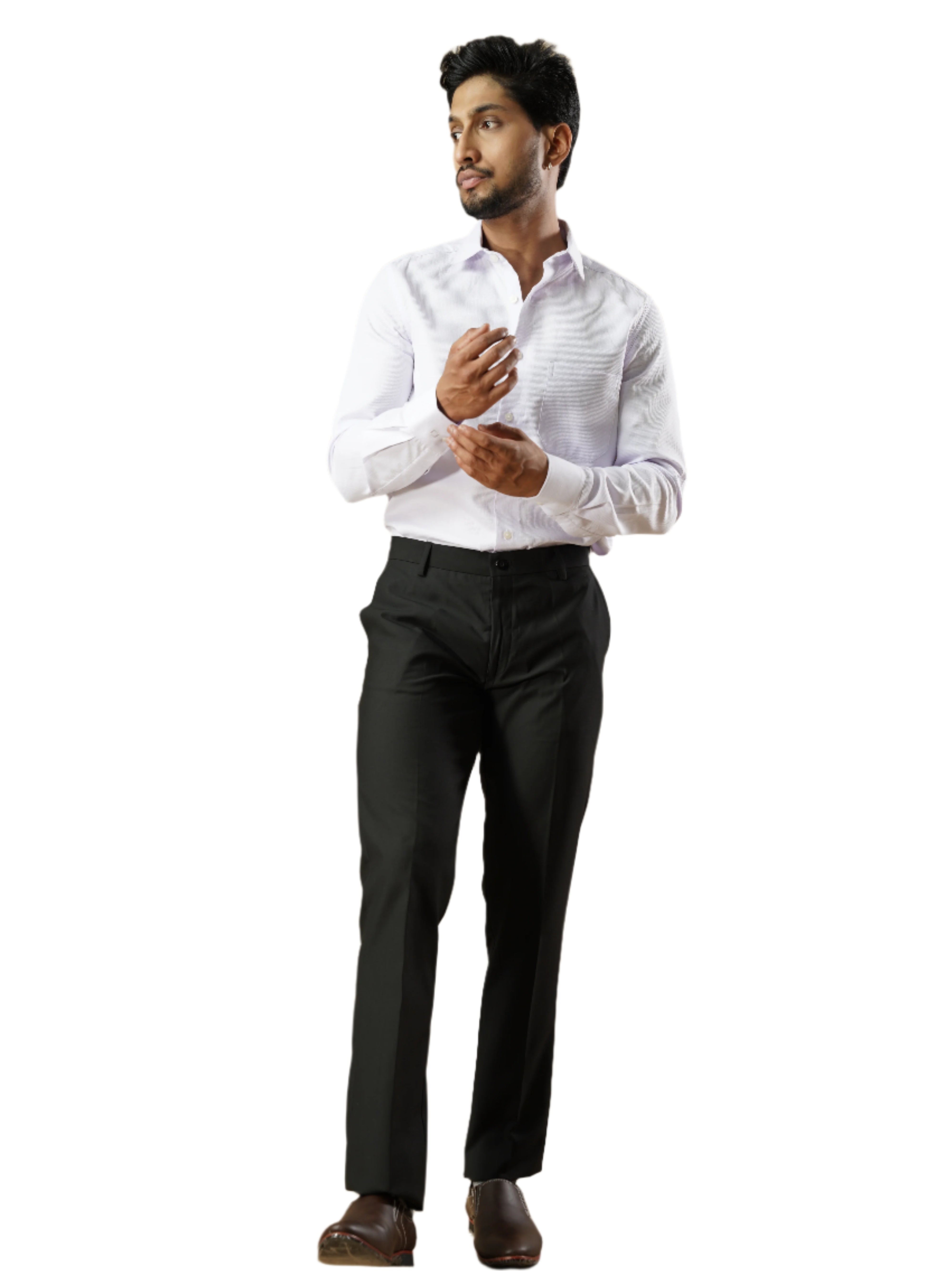 Men’s Lavender Formal Full Sleeves Shirt