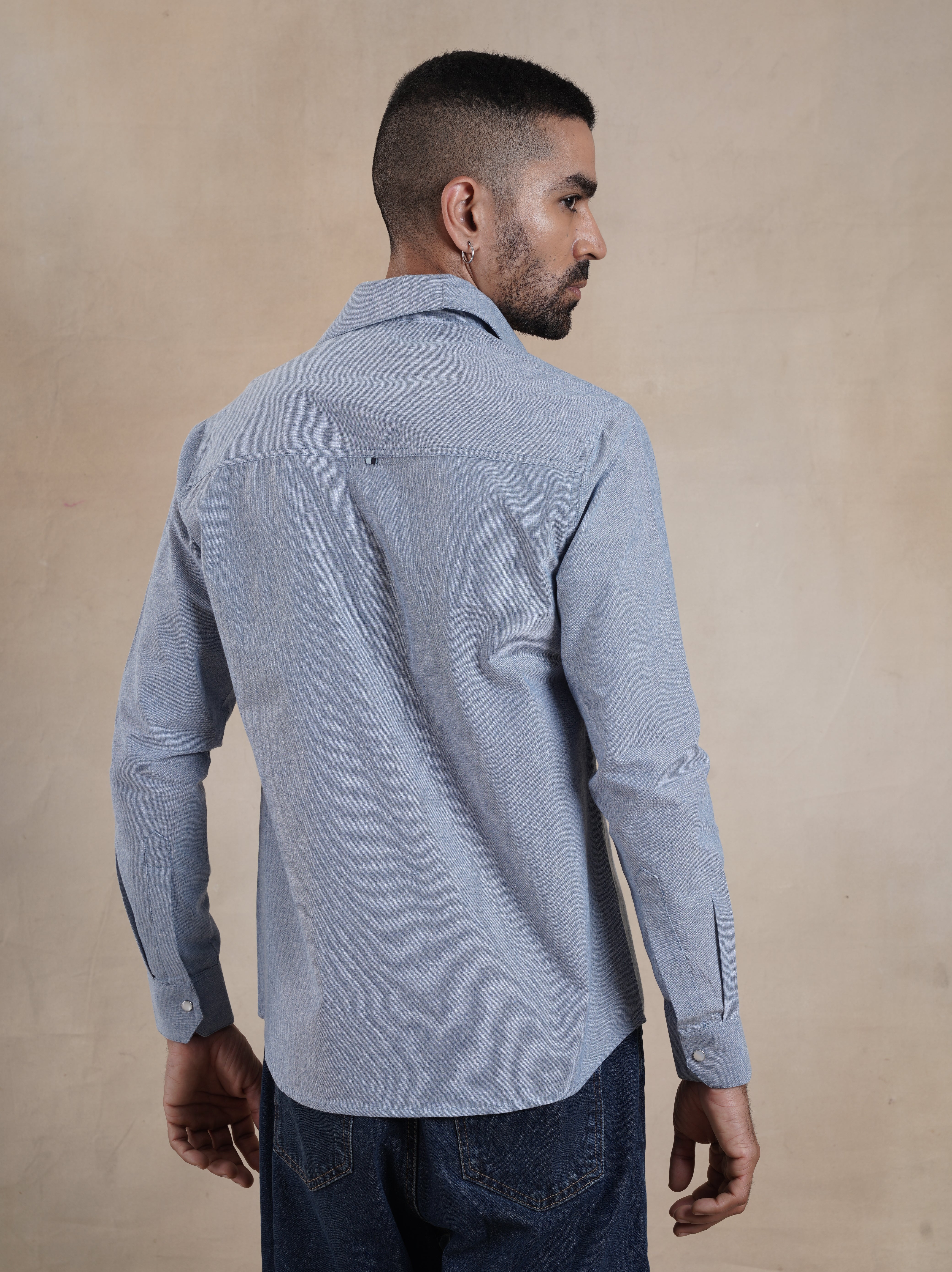 Men's Chambray Western Shirt