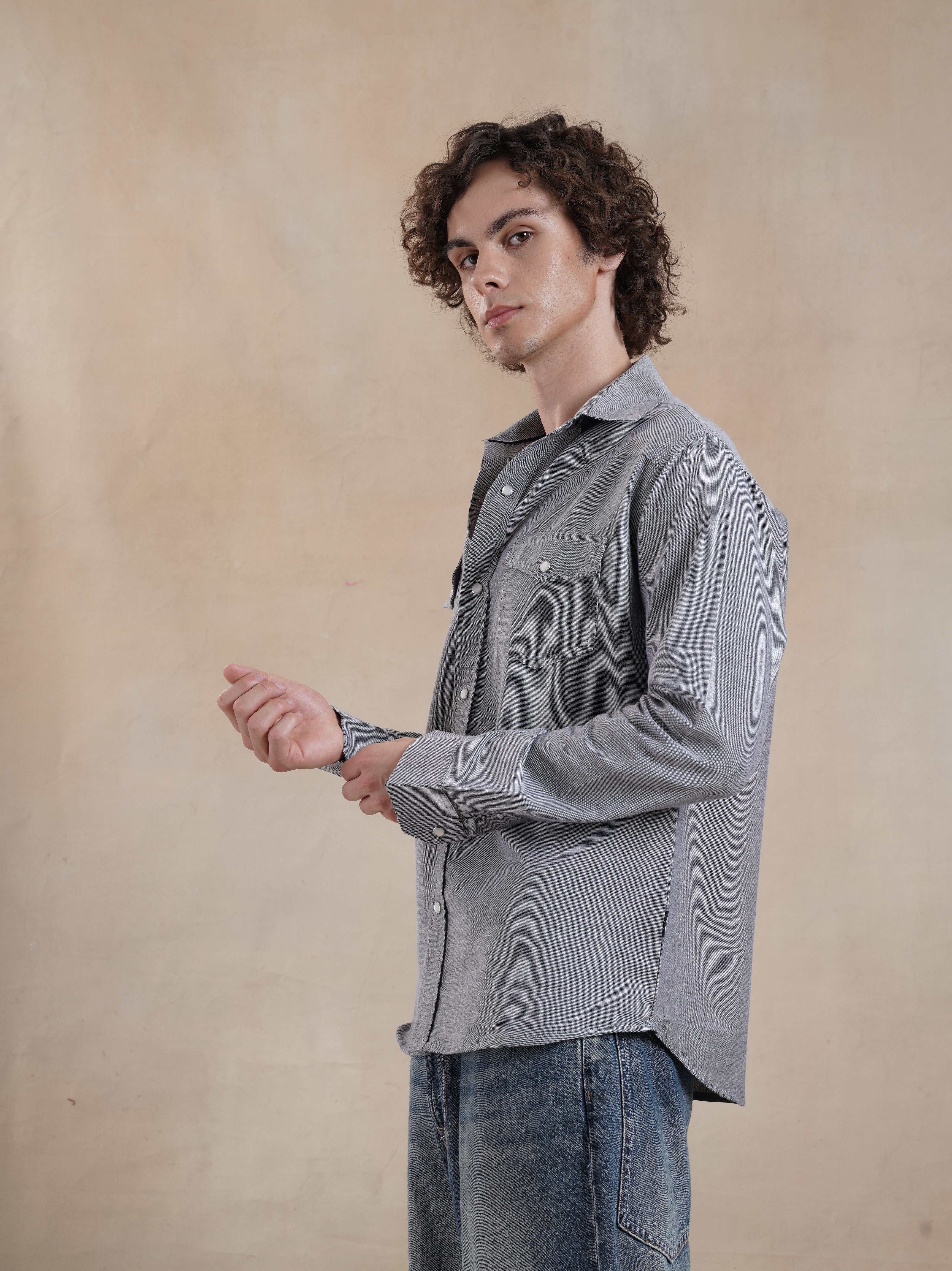 Men's Chambray Western Shirt