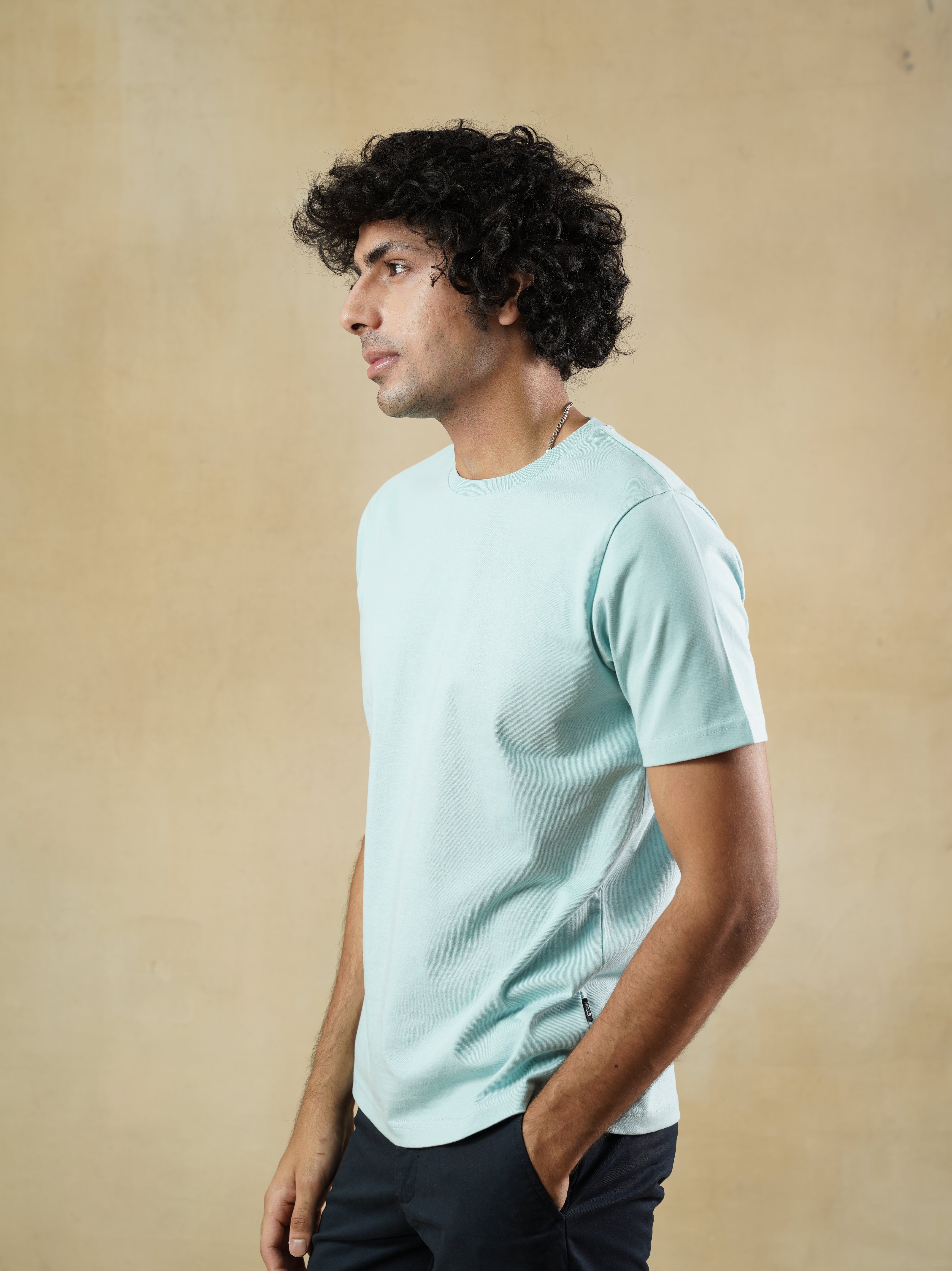 Men’s Sky Blue Crewneck T-Shirt