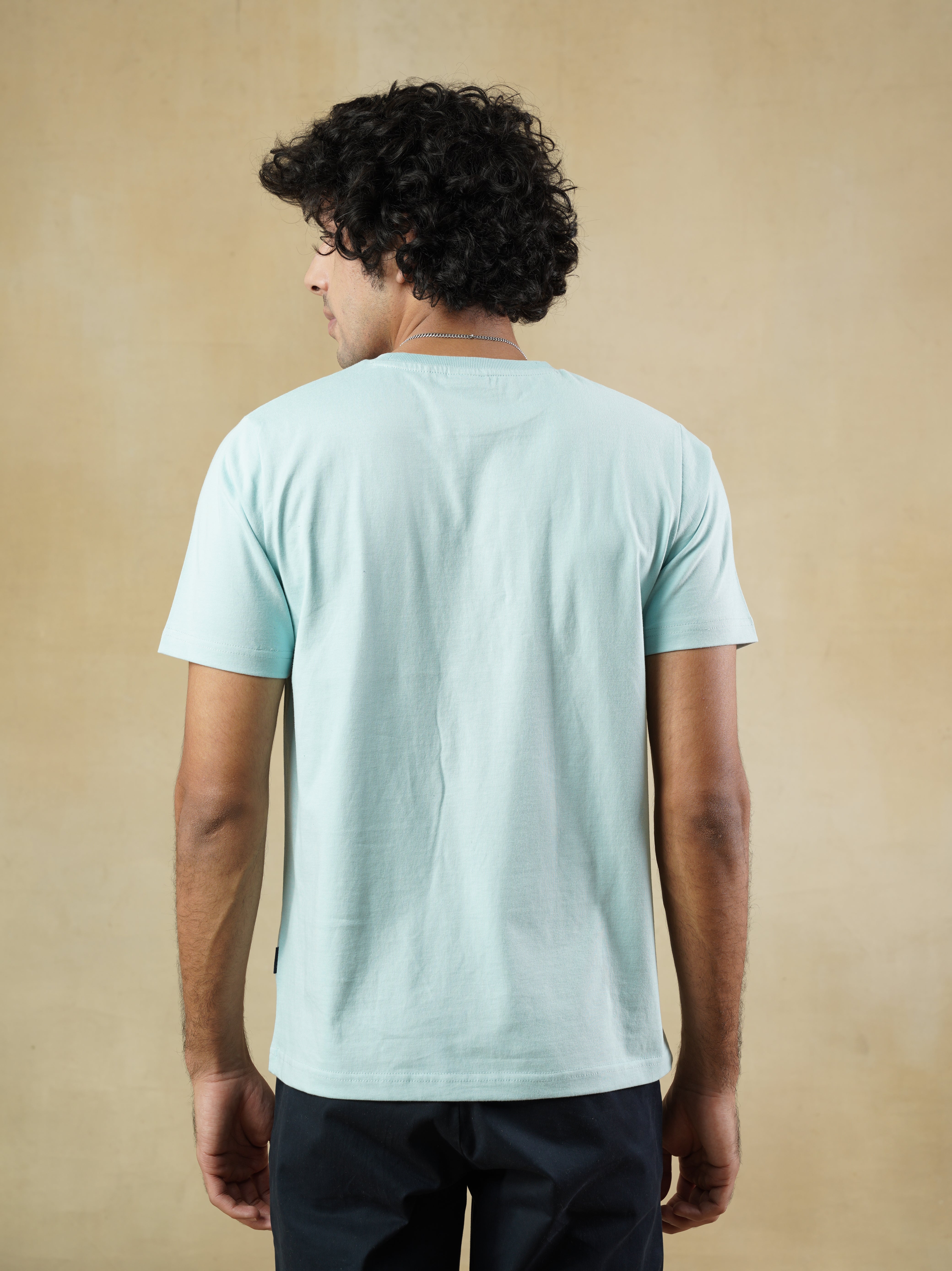 Men’s Sky Blue Crewneck T-Shirt
