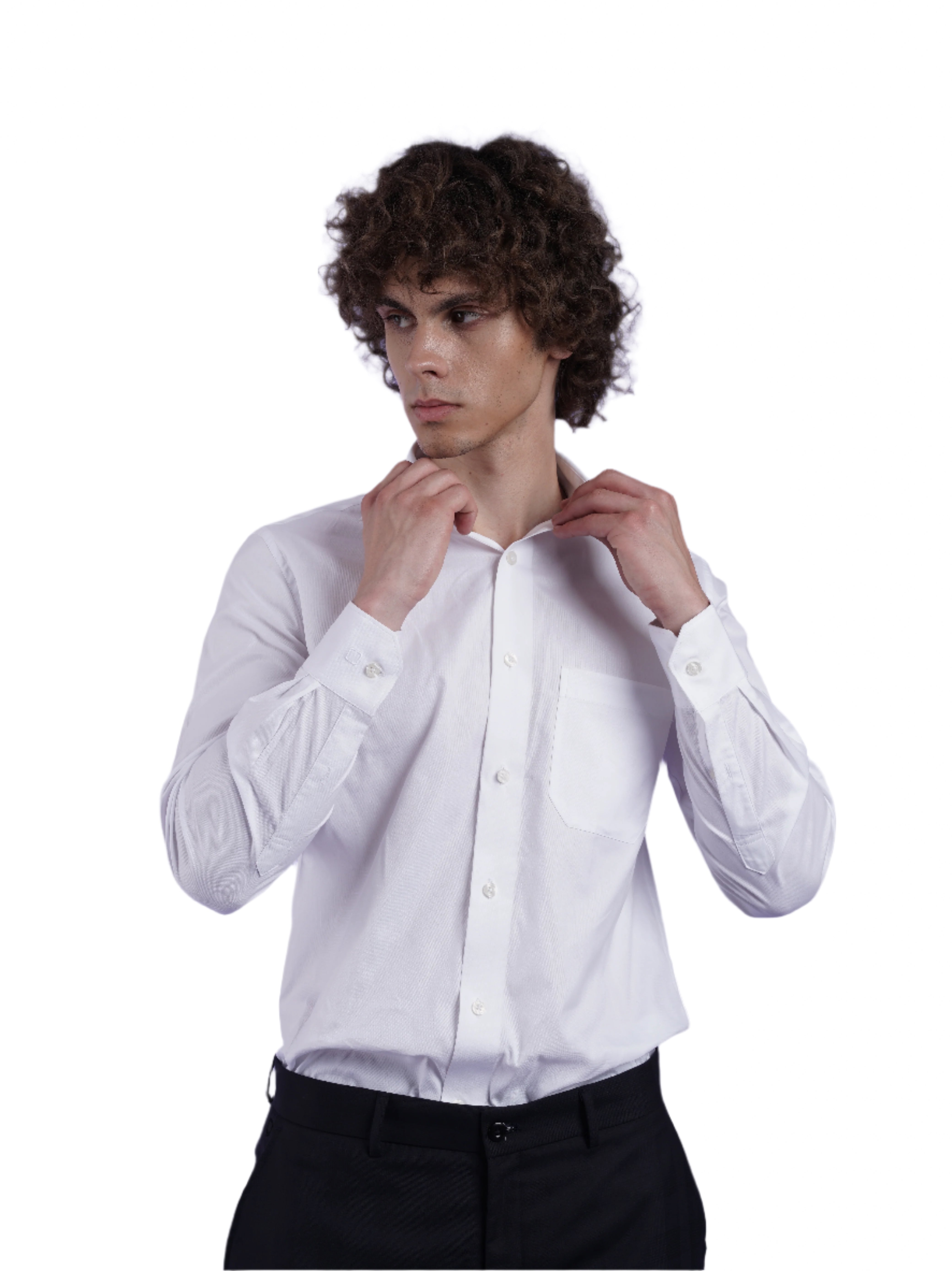 Men's White Formal Full Sleeves Shirt