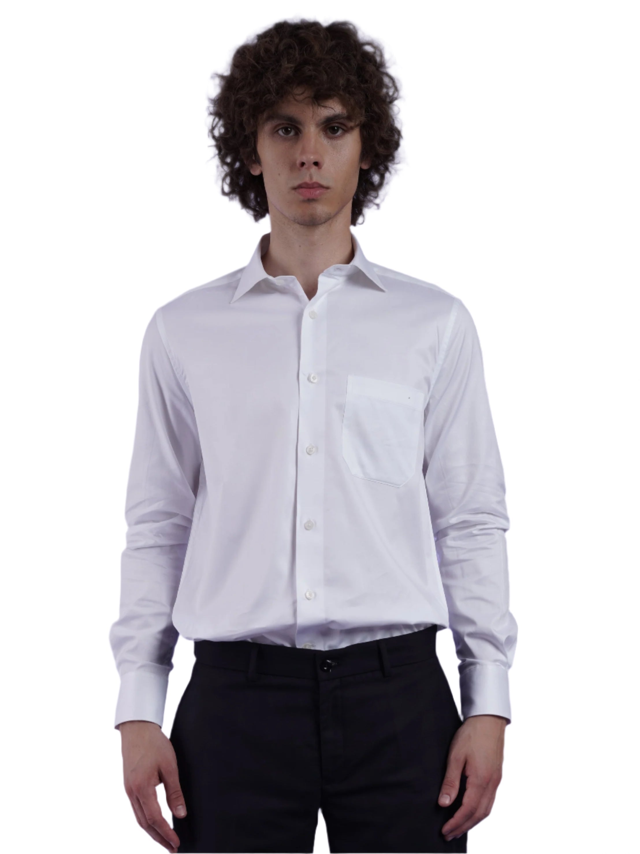 Men's White Formal Full Sleeves Shirt