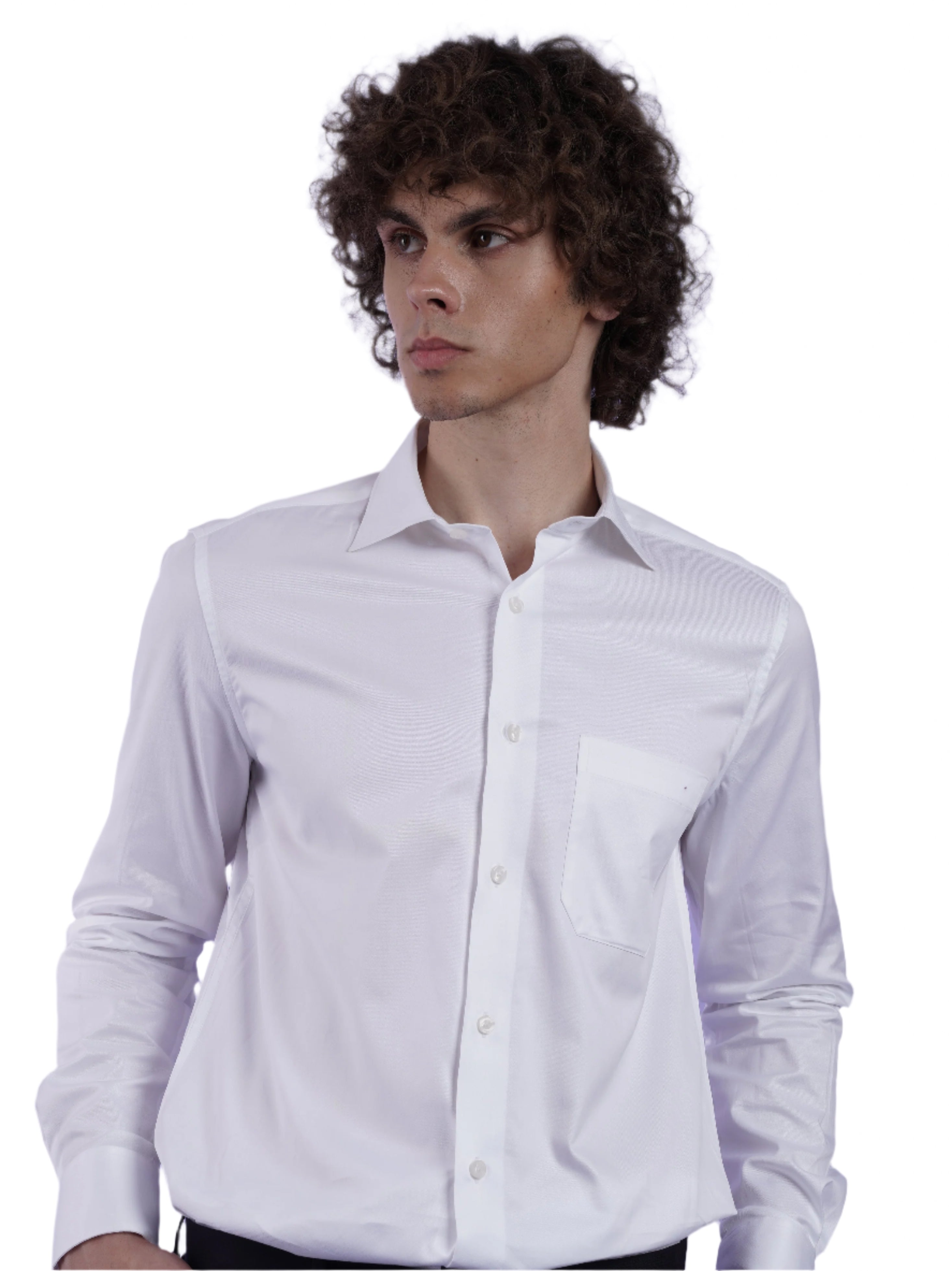 Men's White Formal Full Sleeves Shirt