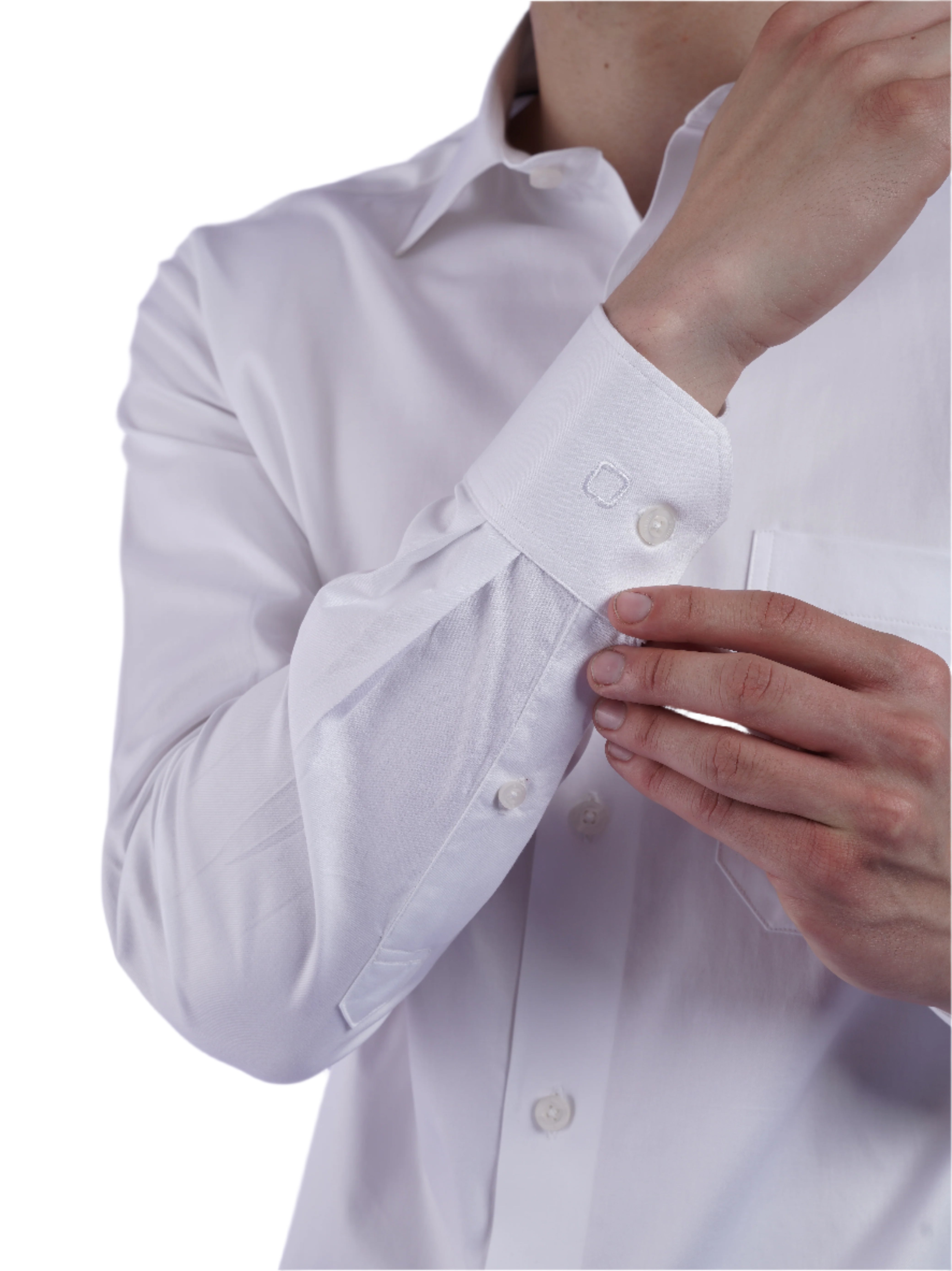 Men's White Formal Full Sleeves Shirt