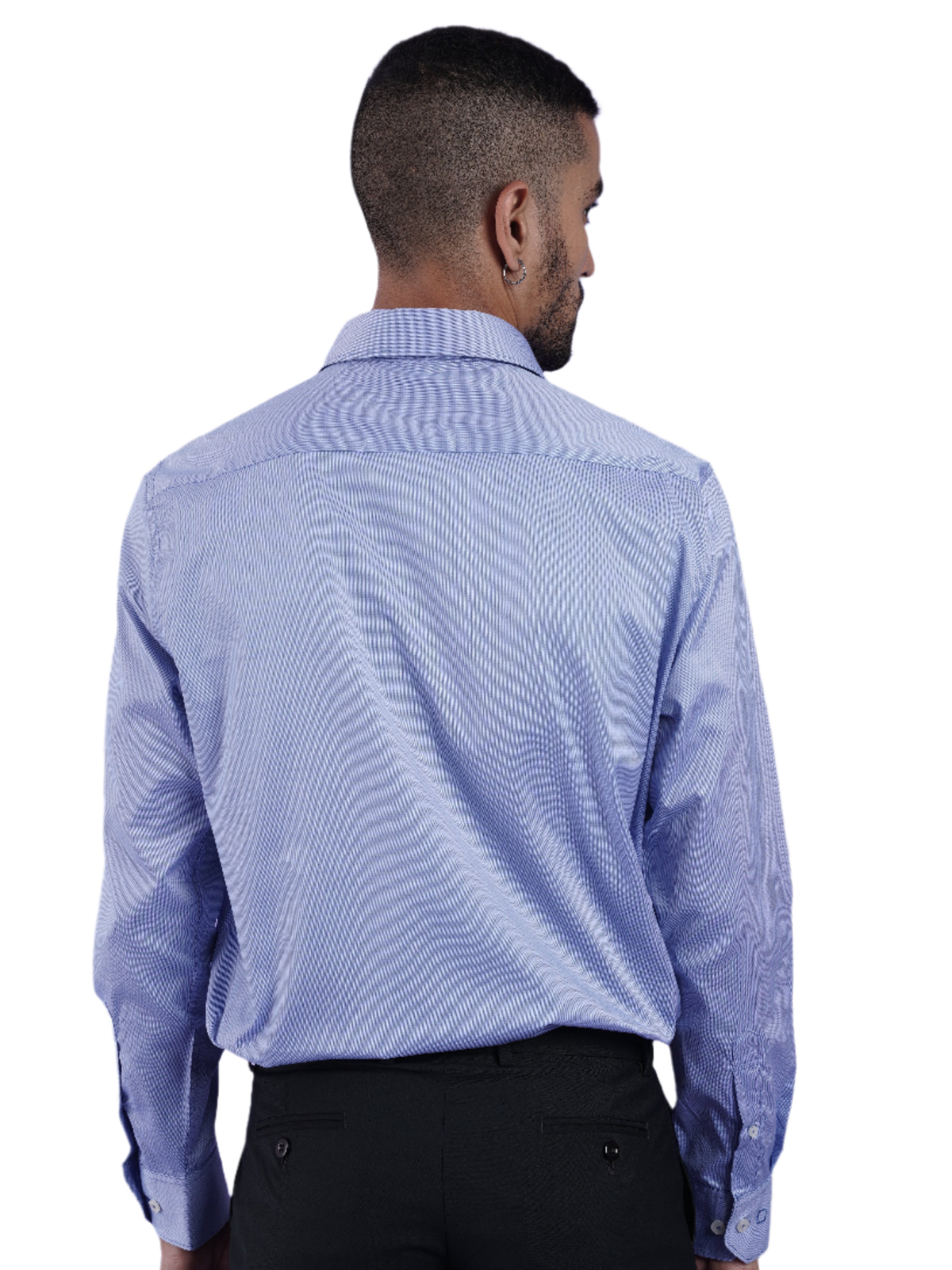 Men's Blue Formal Full Sleeves Shirt