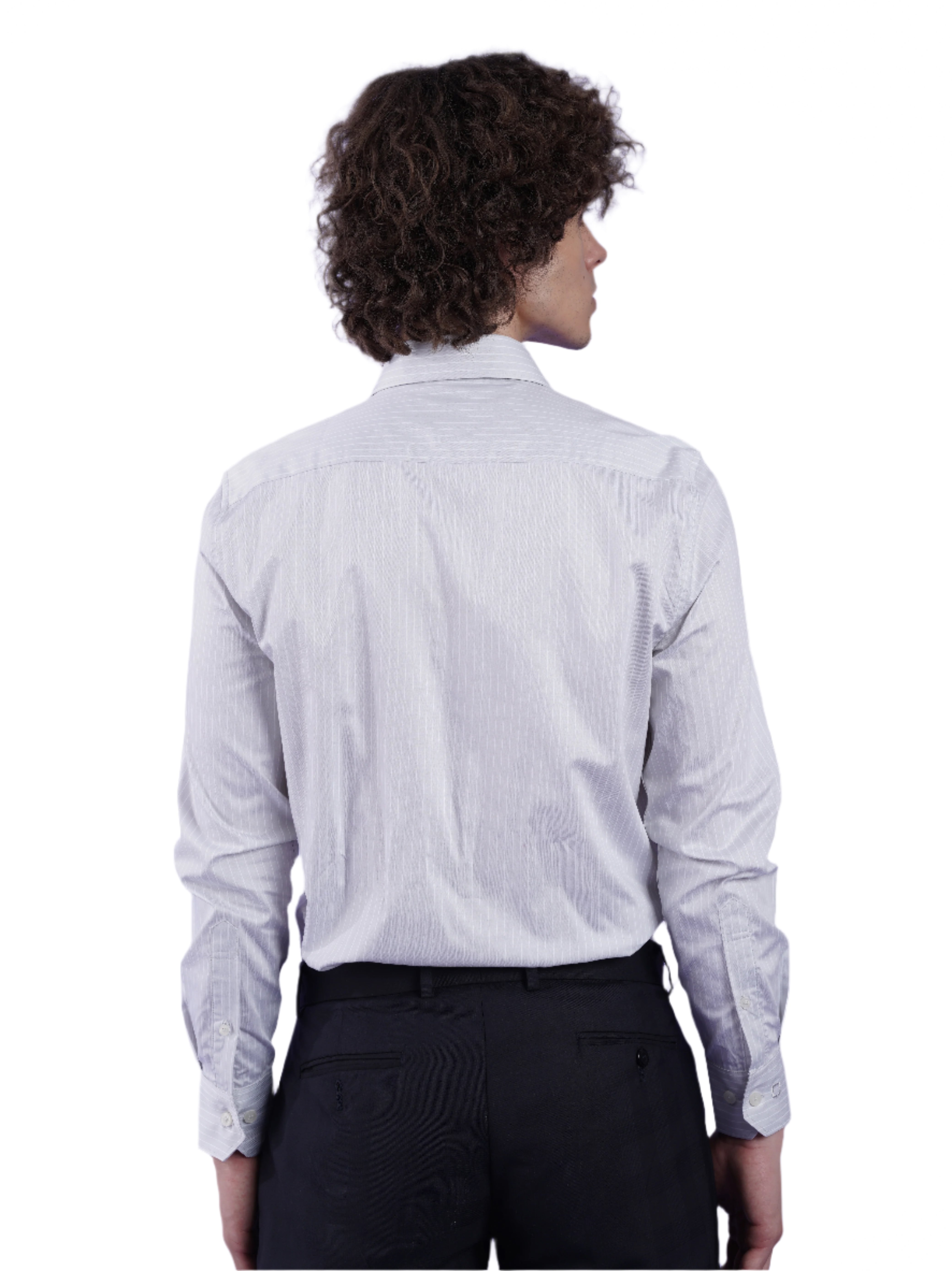 Men's Striped Full Sleeves Formal Shirt