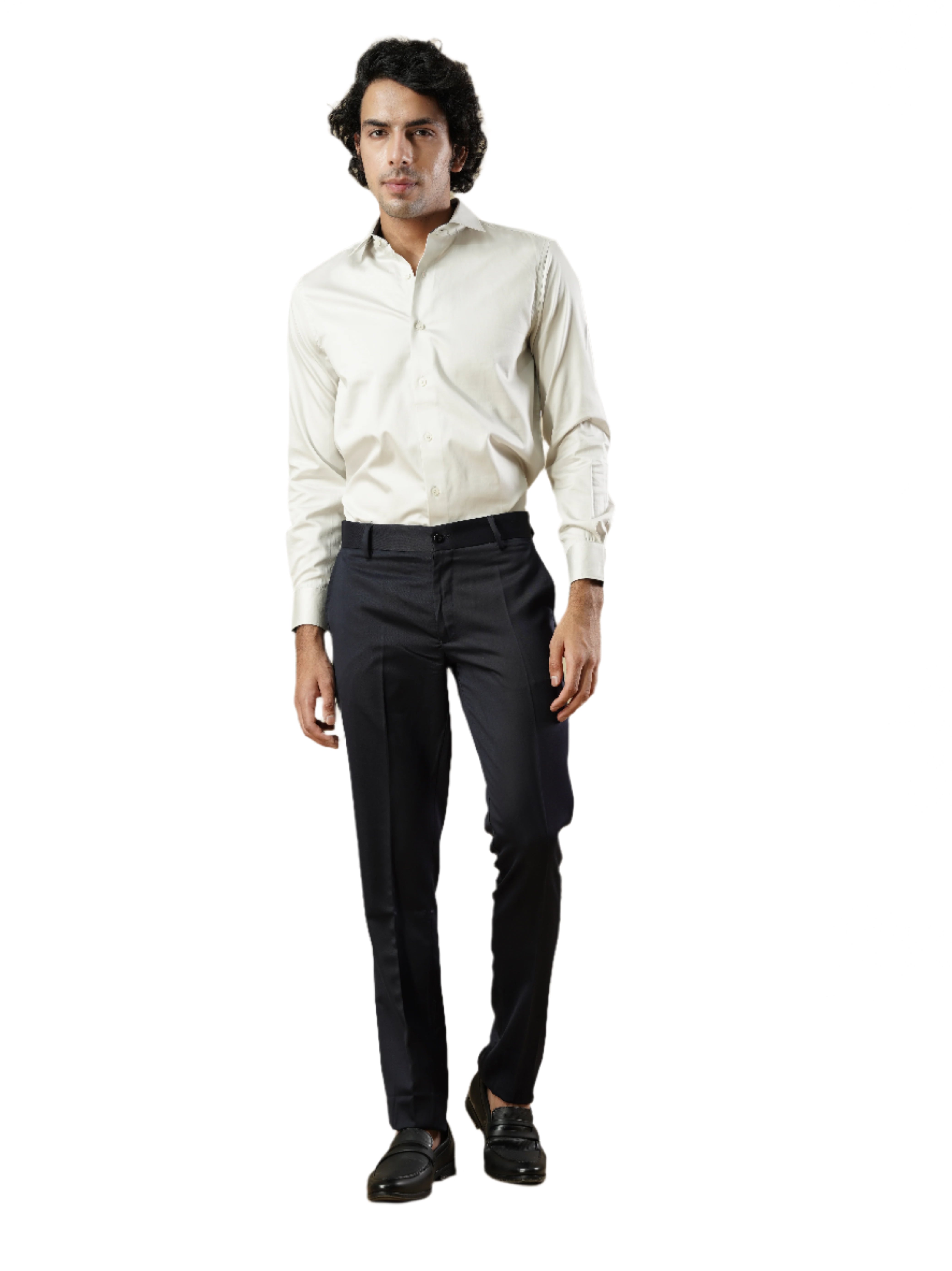 Men's White Formal Full Sleeves Shirt