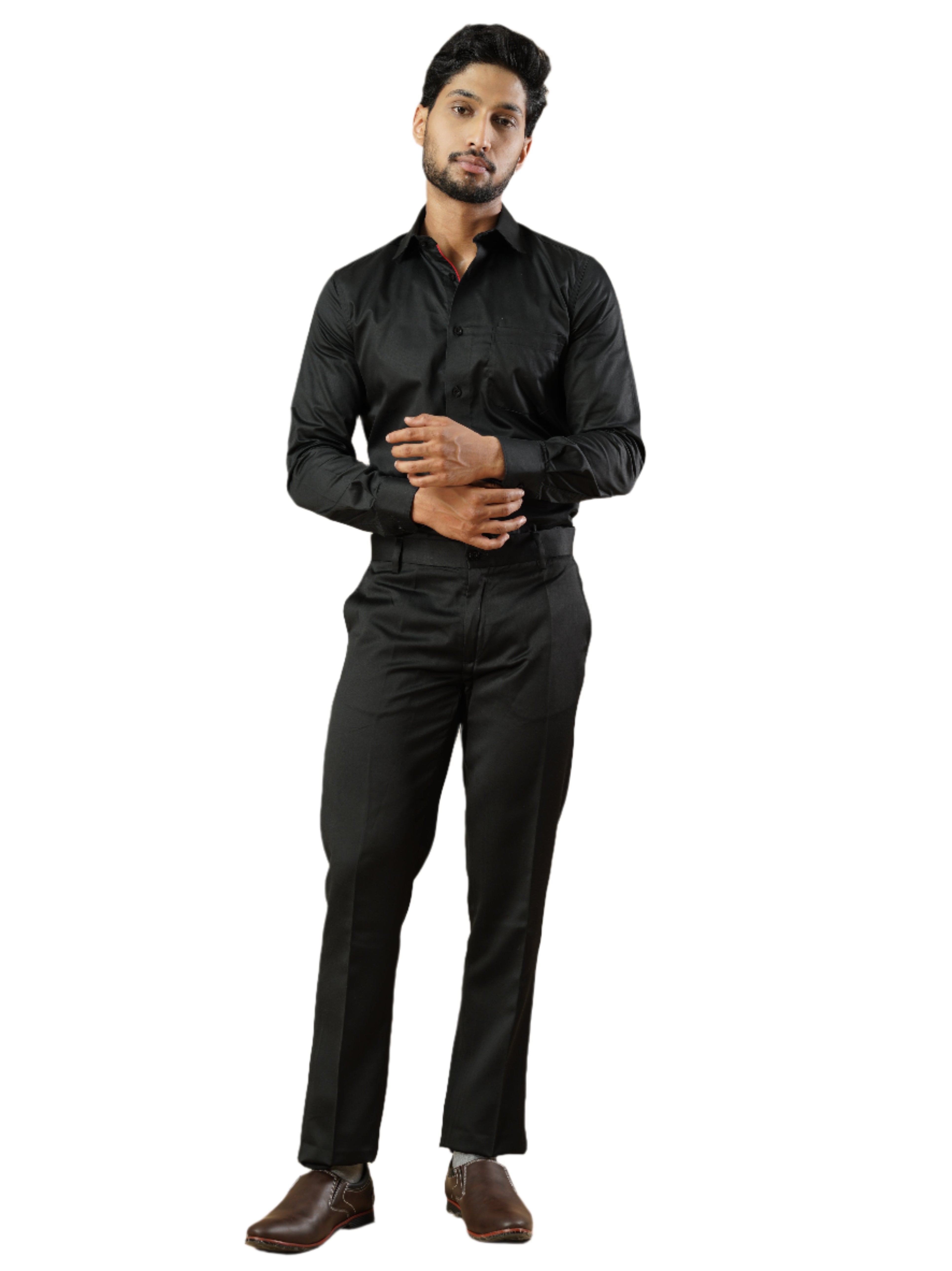Men’s Black Formal Full Sleeves Shirt