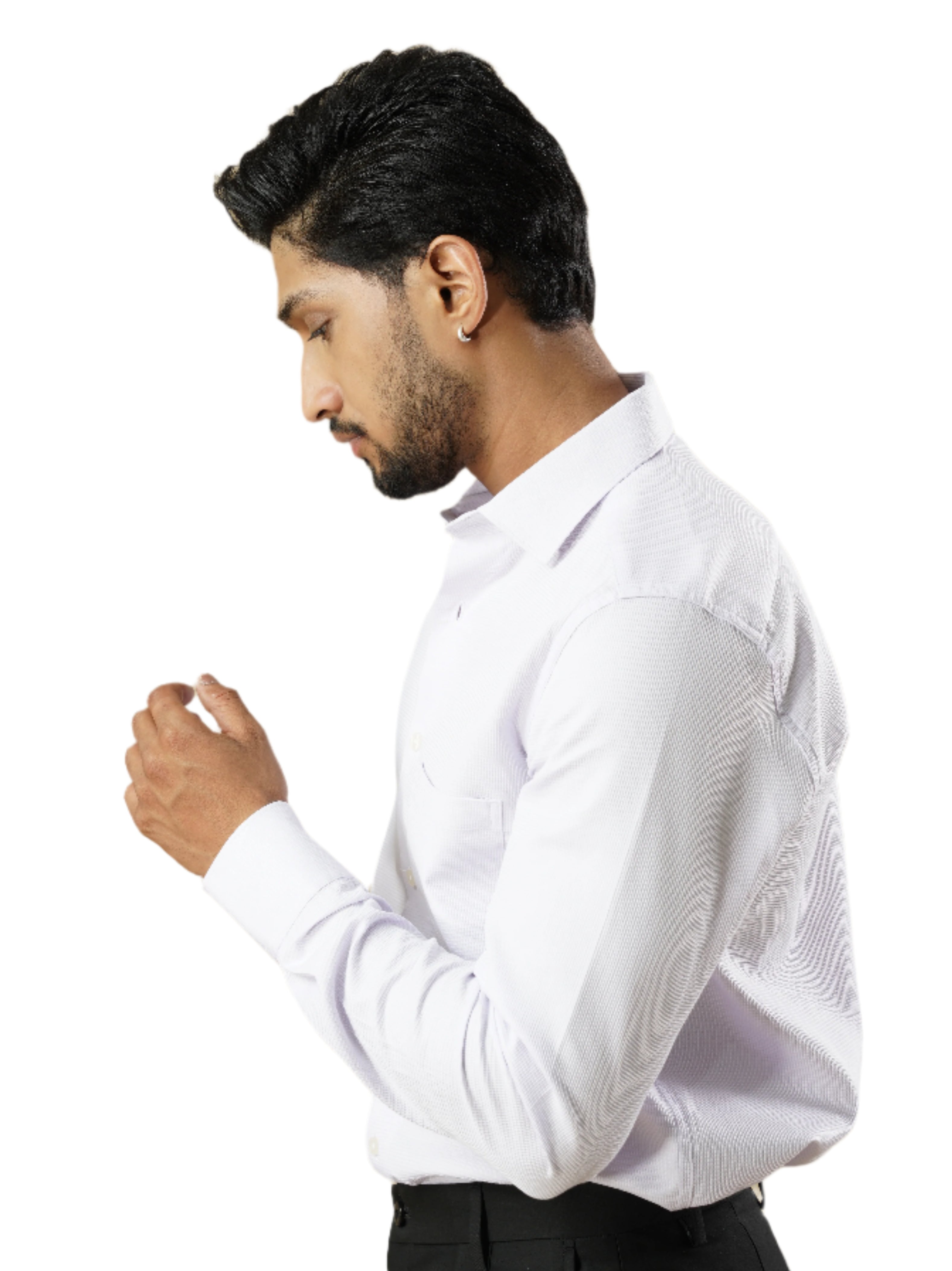 Men’s Lavender Formal Full Sleeves Shirt