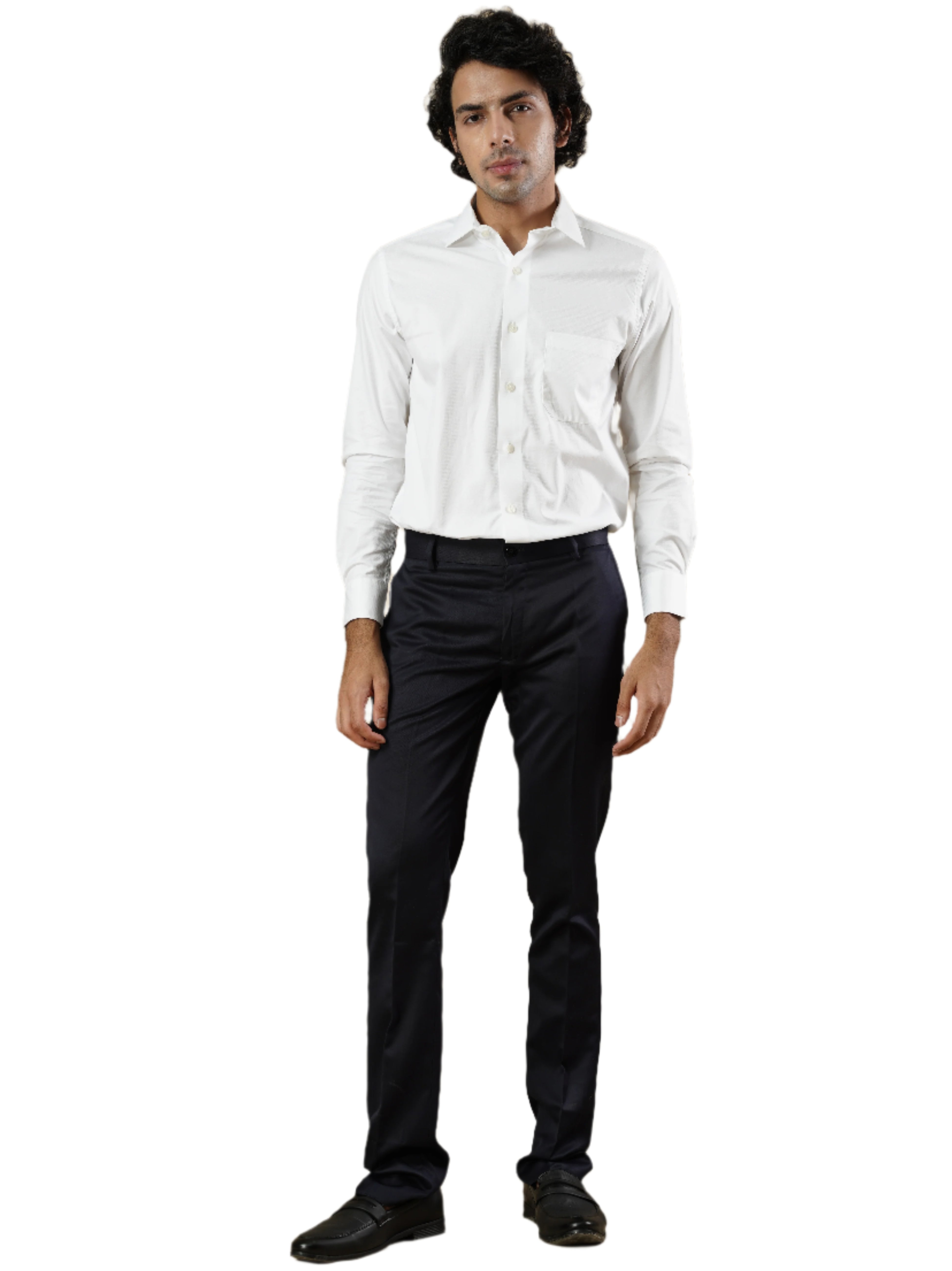 Men’s White Formal Full Sleeves Shirt