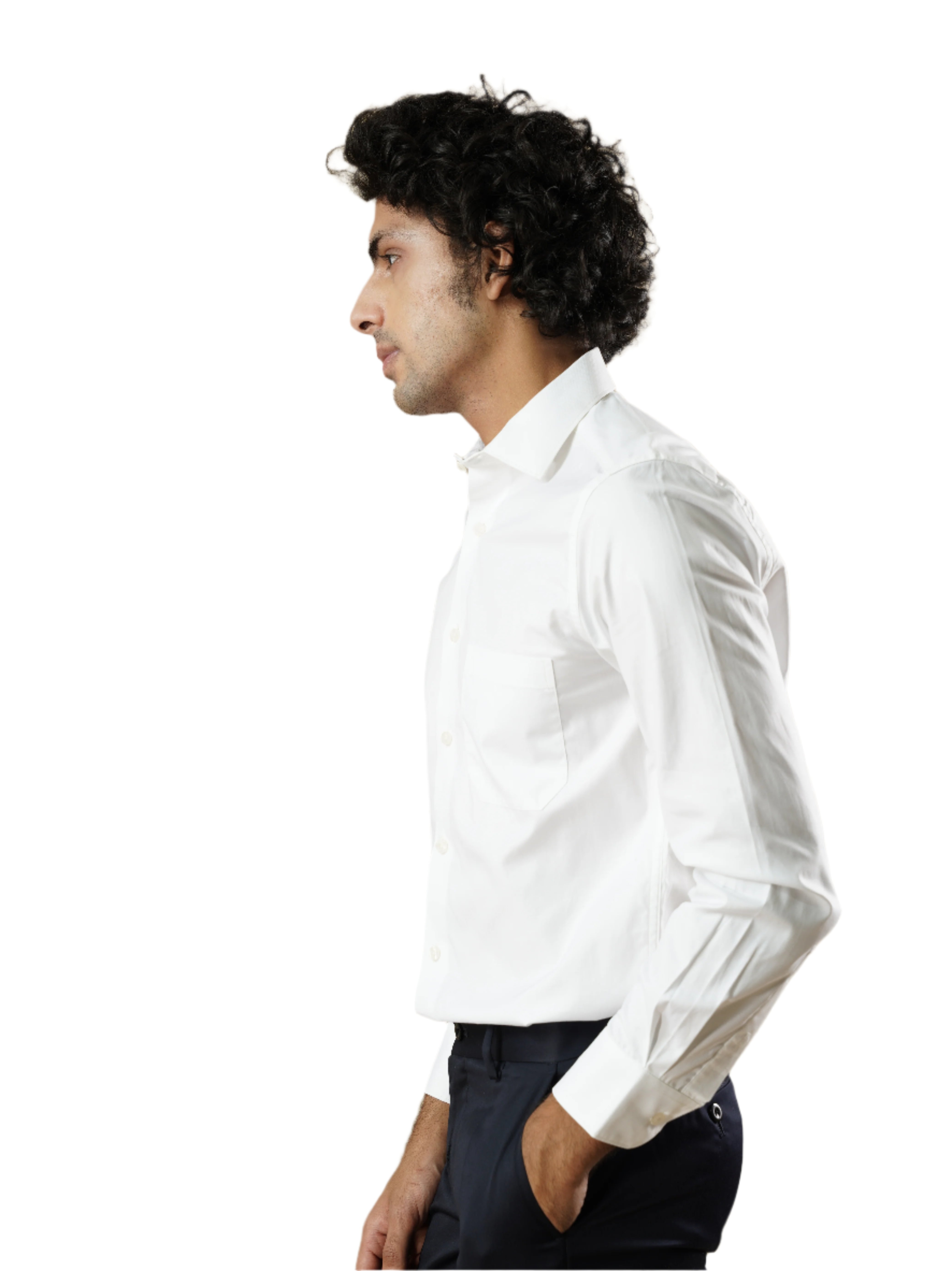 Men’s White Formal Full Sleeves Shirt